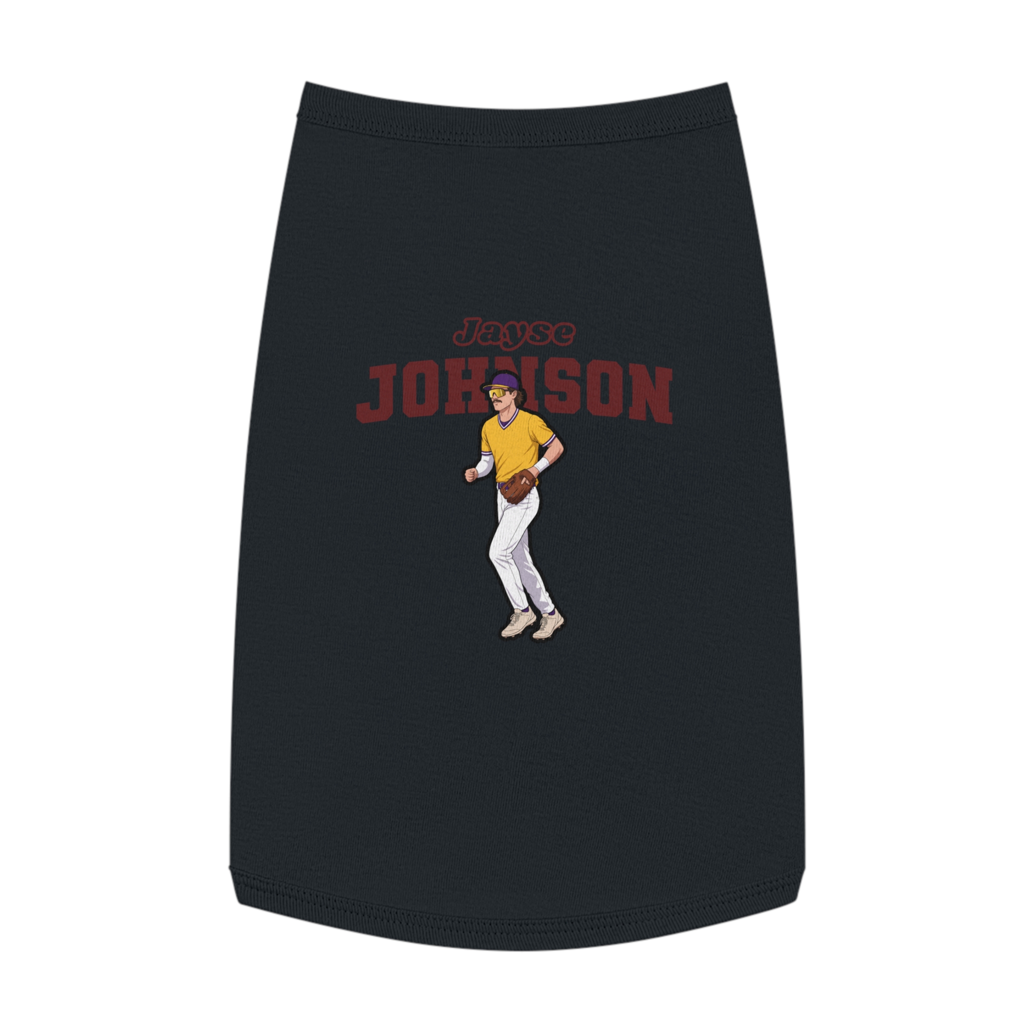 Pet Tank Top — character_name_arch in Black