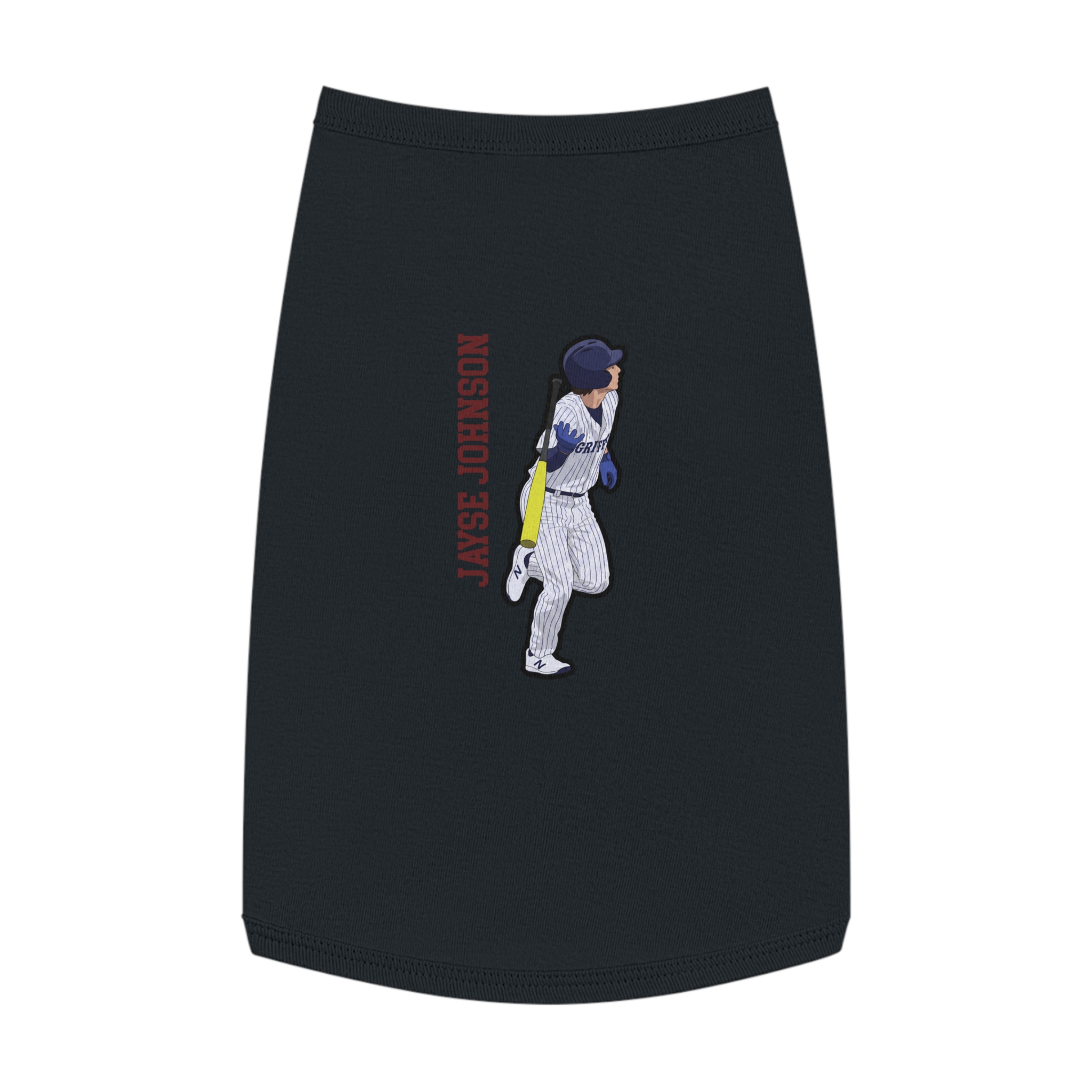 Pet Tank Top — character_name_vertical in White