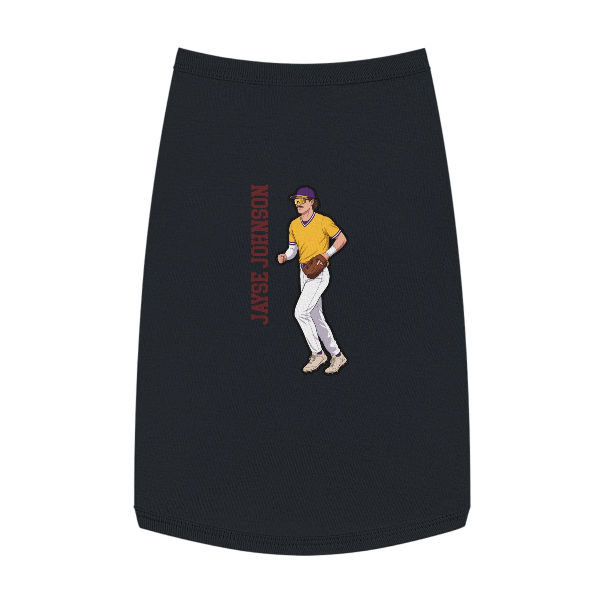 Pet Tank Top — character_name_vertical in White
