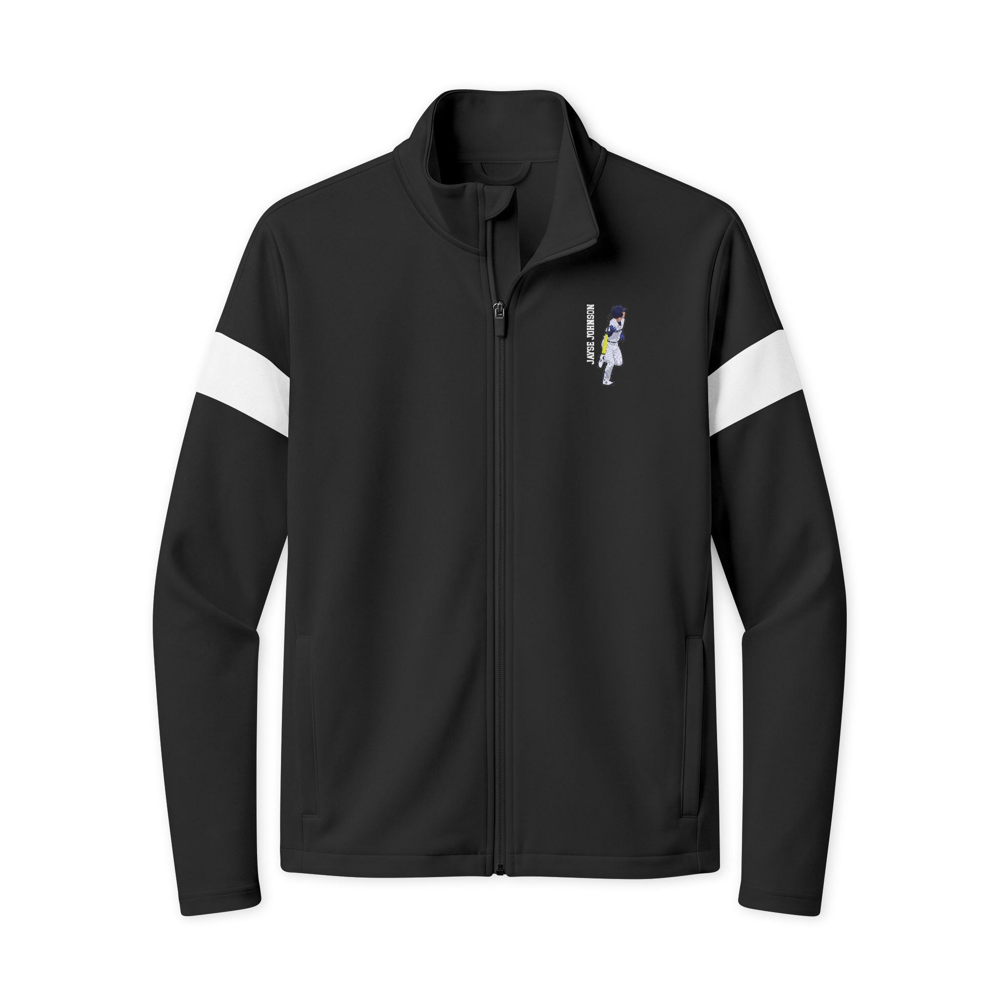 Travel Full-Zip Jacket — character_name_vertical in Black/ White