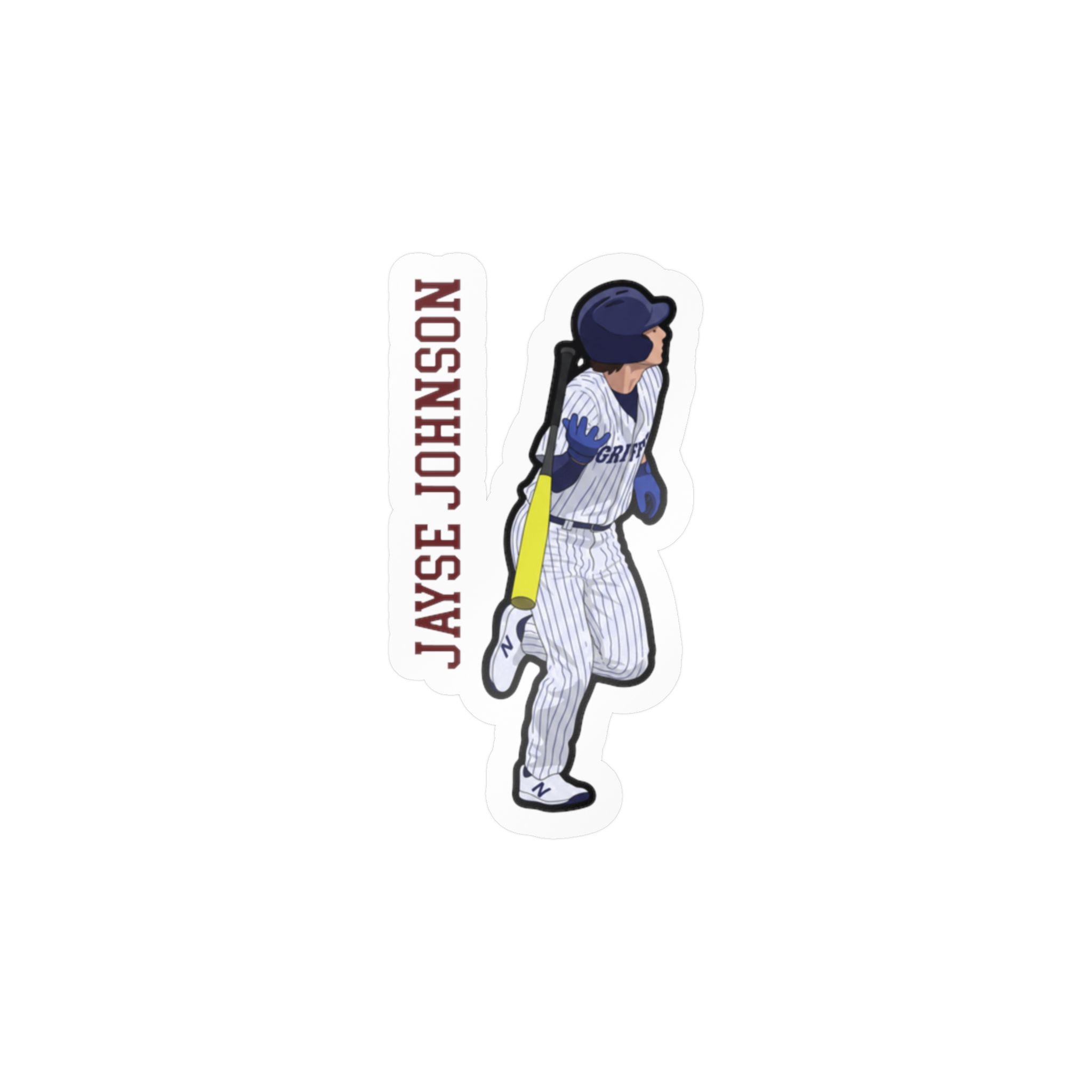 Vinyl Sticker — character_name_vertical in Classic