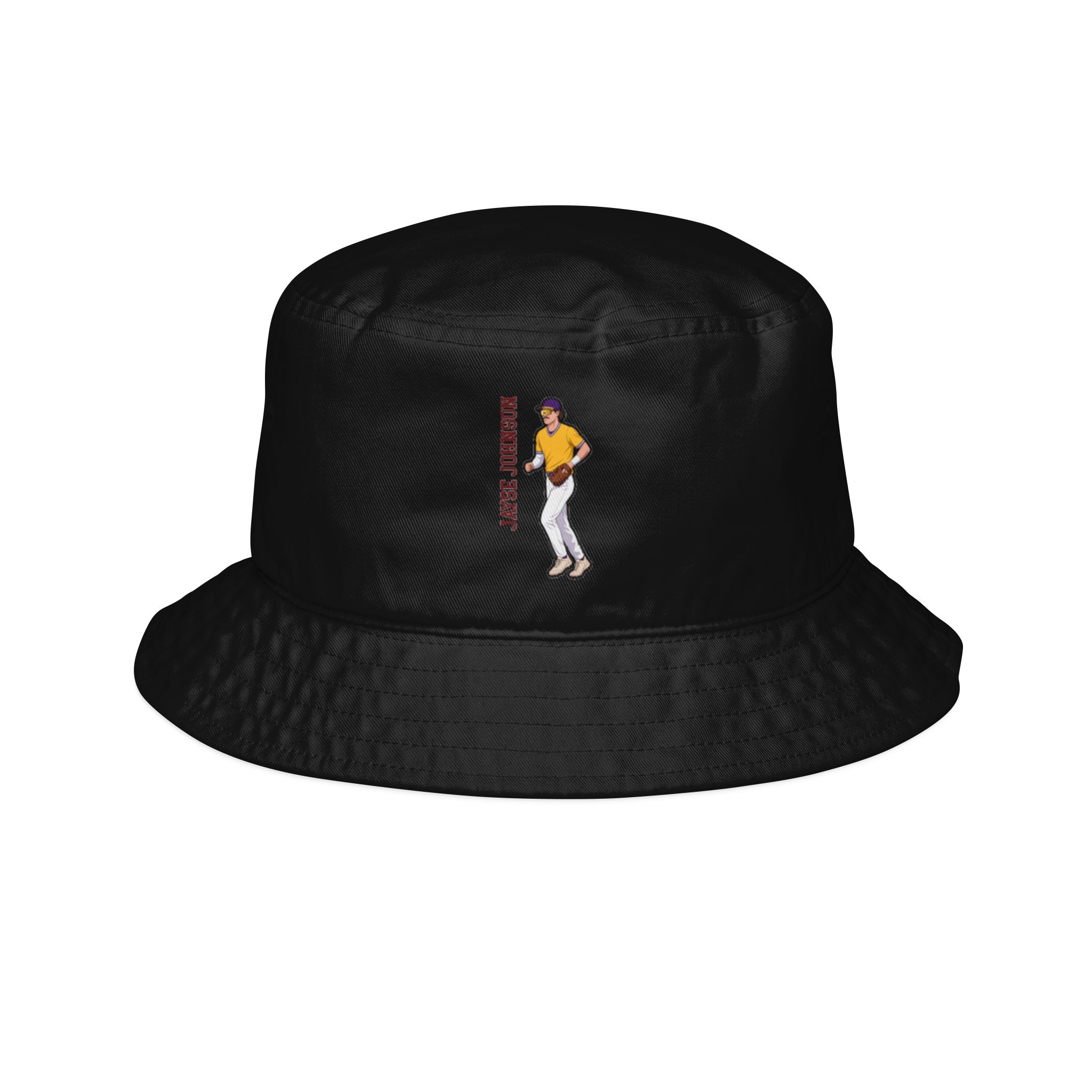 Bucket Hat — character_name_vertical in Black