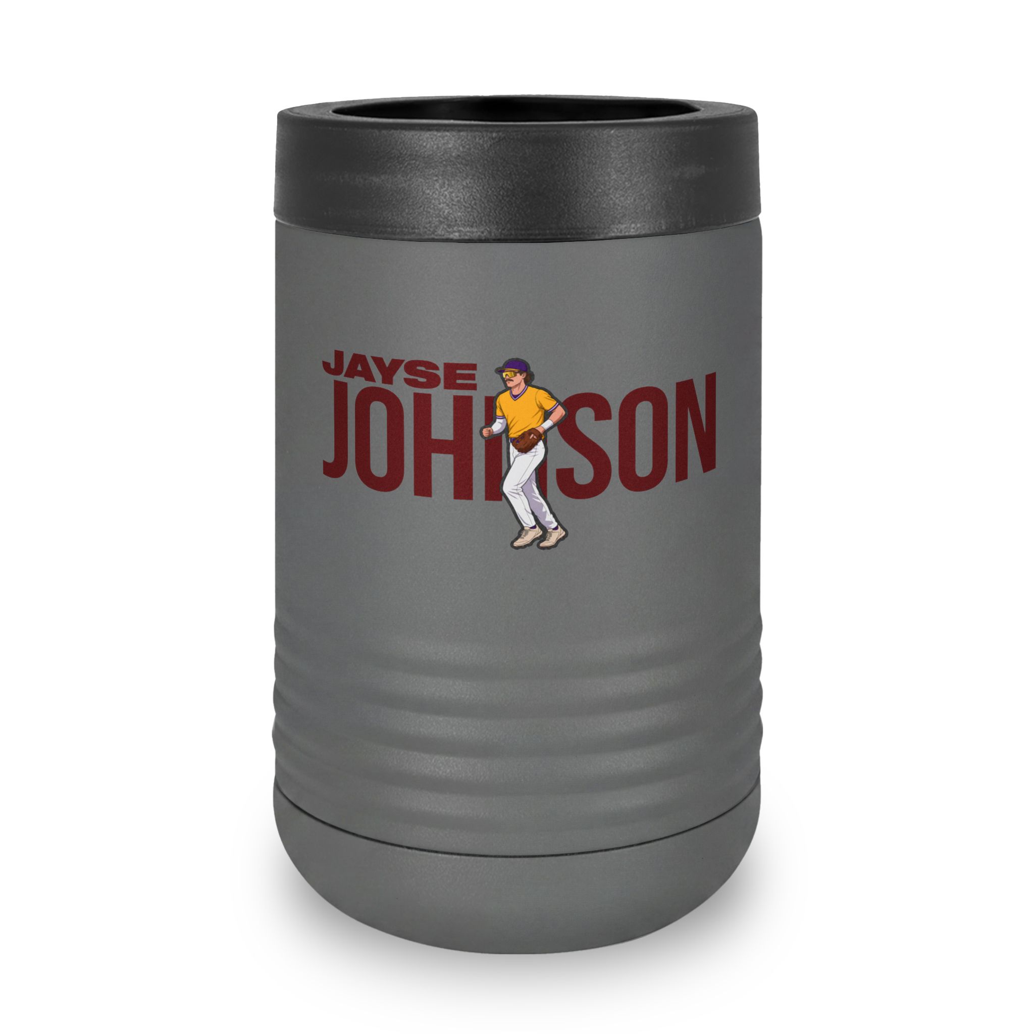Stainless Can Cooler — character_player_name in Grey