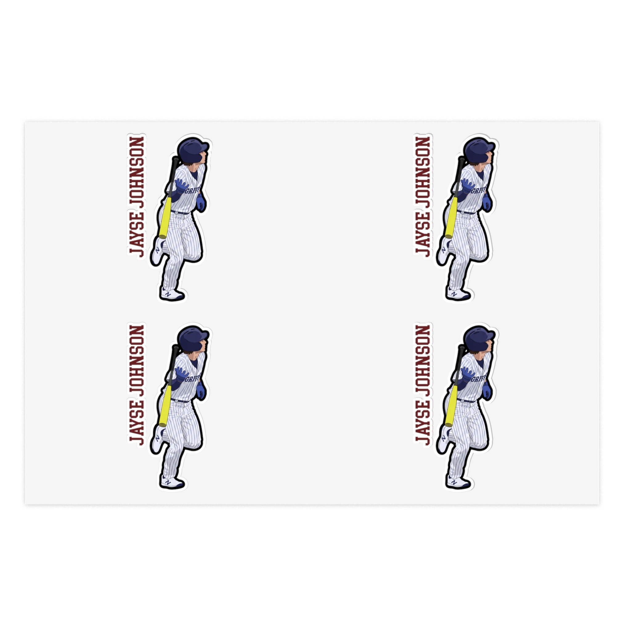 Sticker Sheet — character_name_vertical in Classic