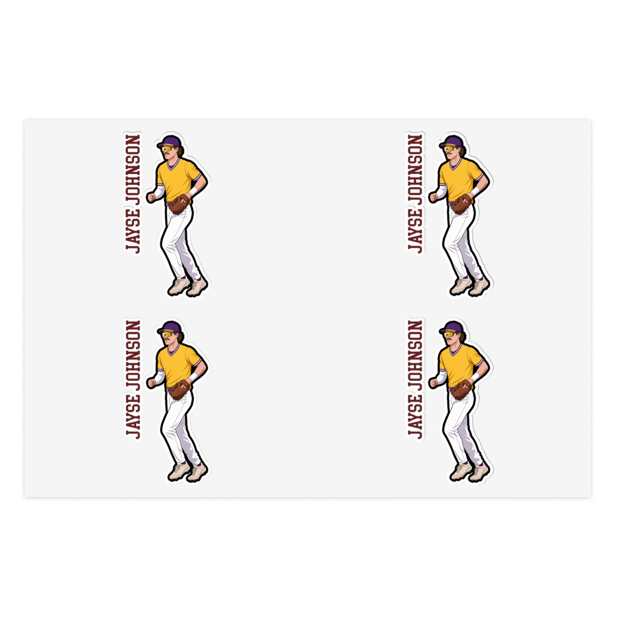 Sticker Sheet — character_name_vertical in Classic