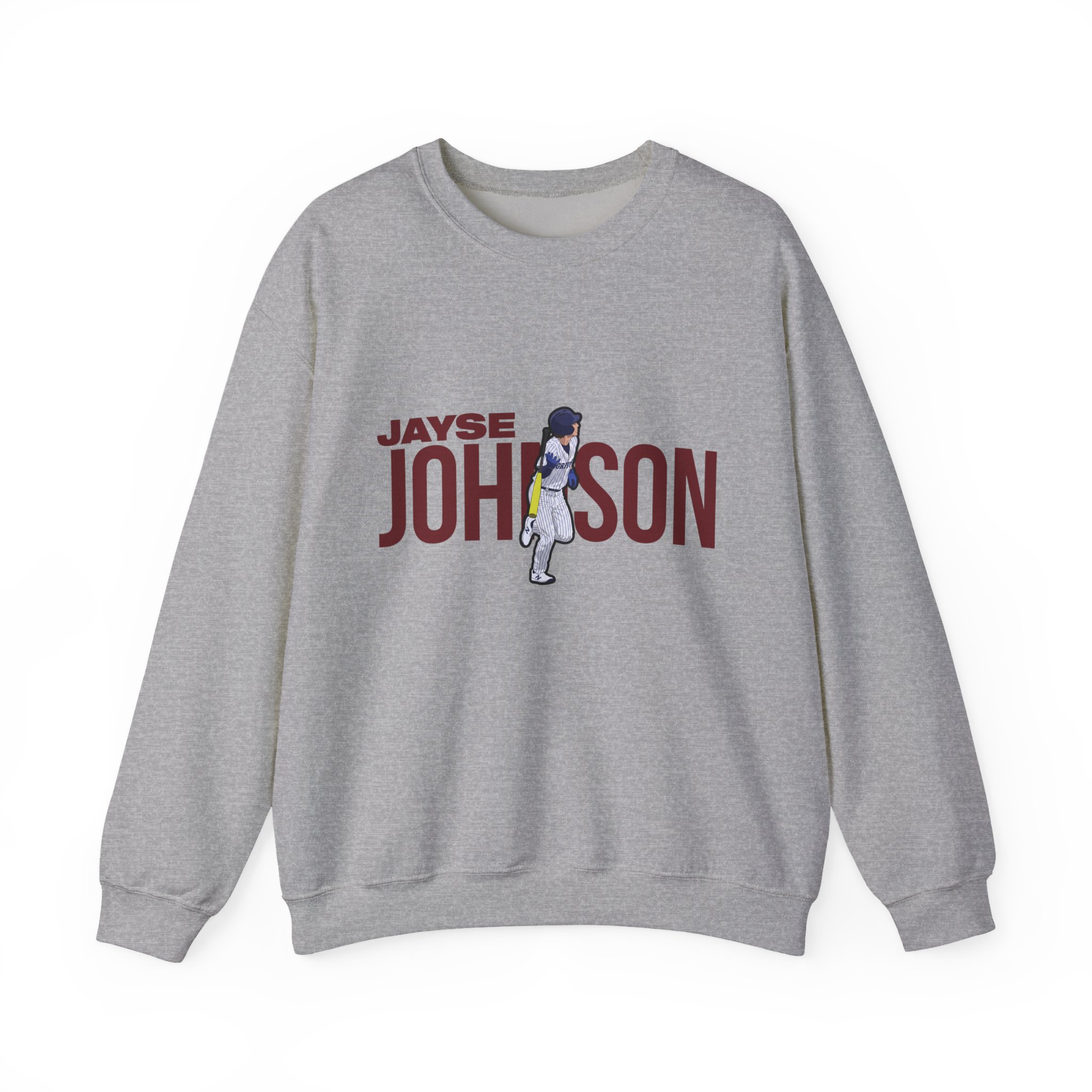 Crewneck Sweatshirt — character_player_name in Grey