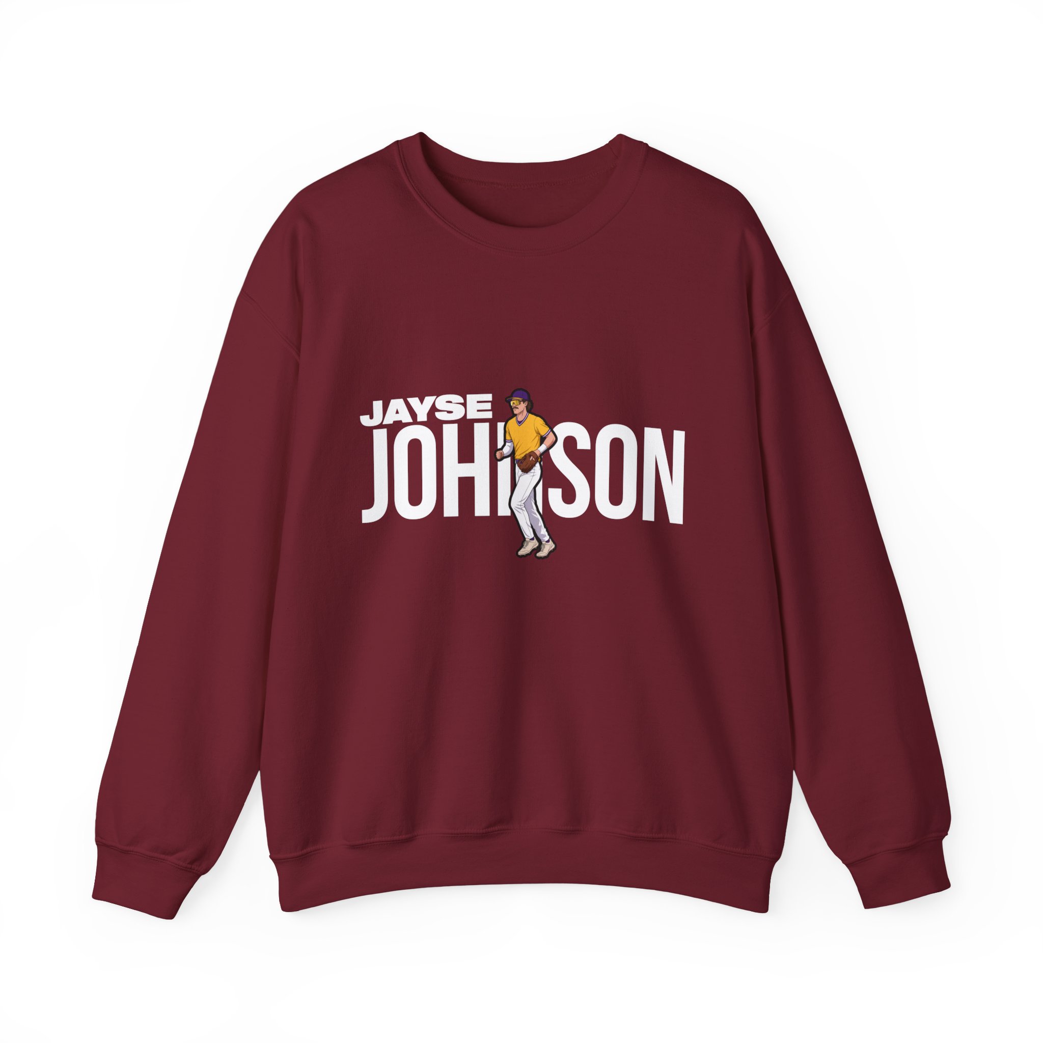 Crewneck Sweatshirt — character_player_name in Garnet