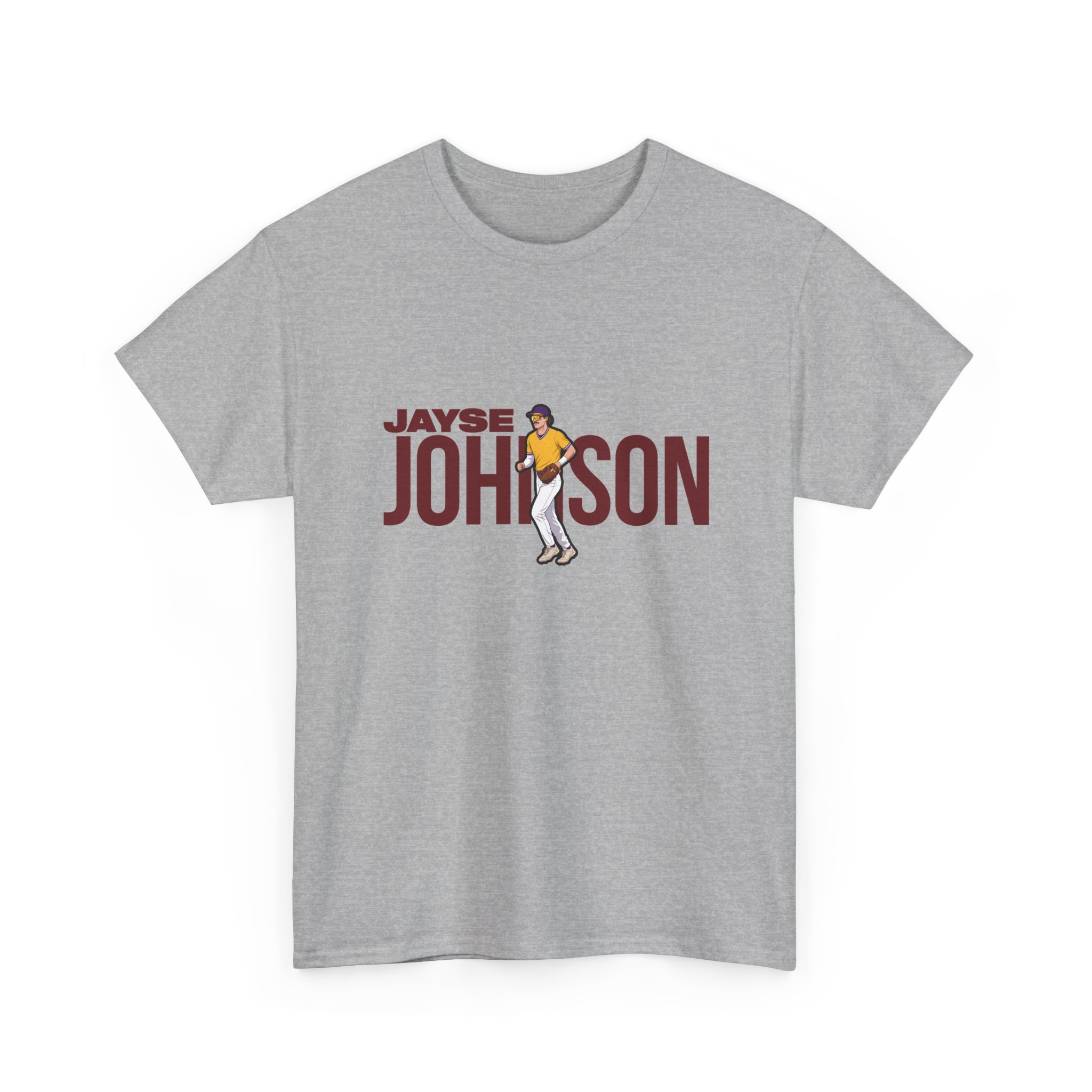 Tee — character_player_name in Grey