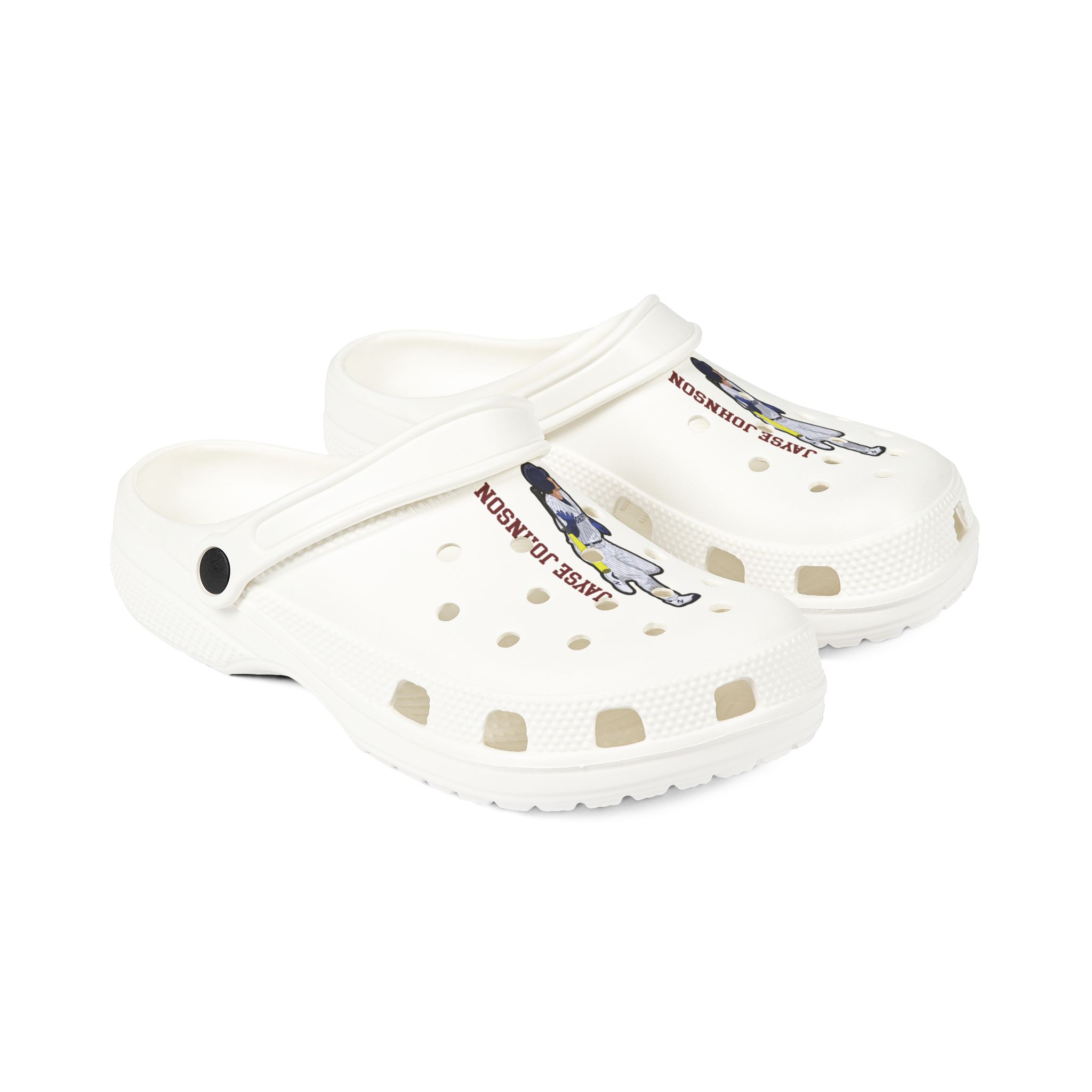 Rubber Clogs — character_name_vertical in White