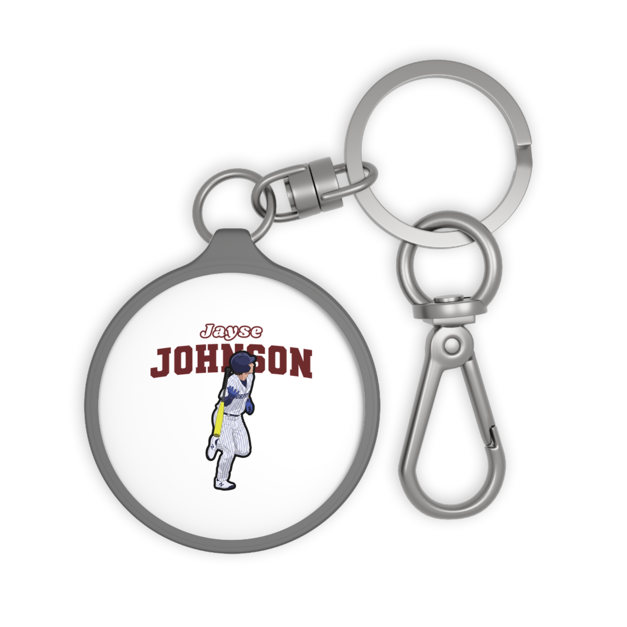 Keychain — character_name_arch in Grey