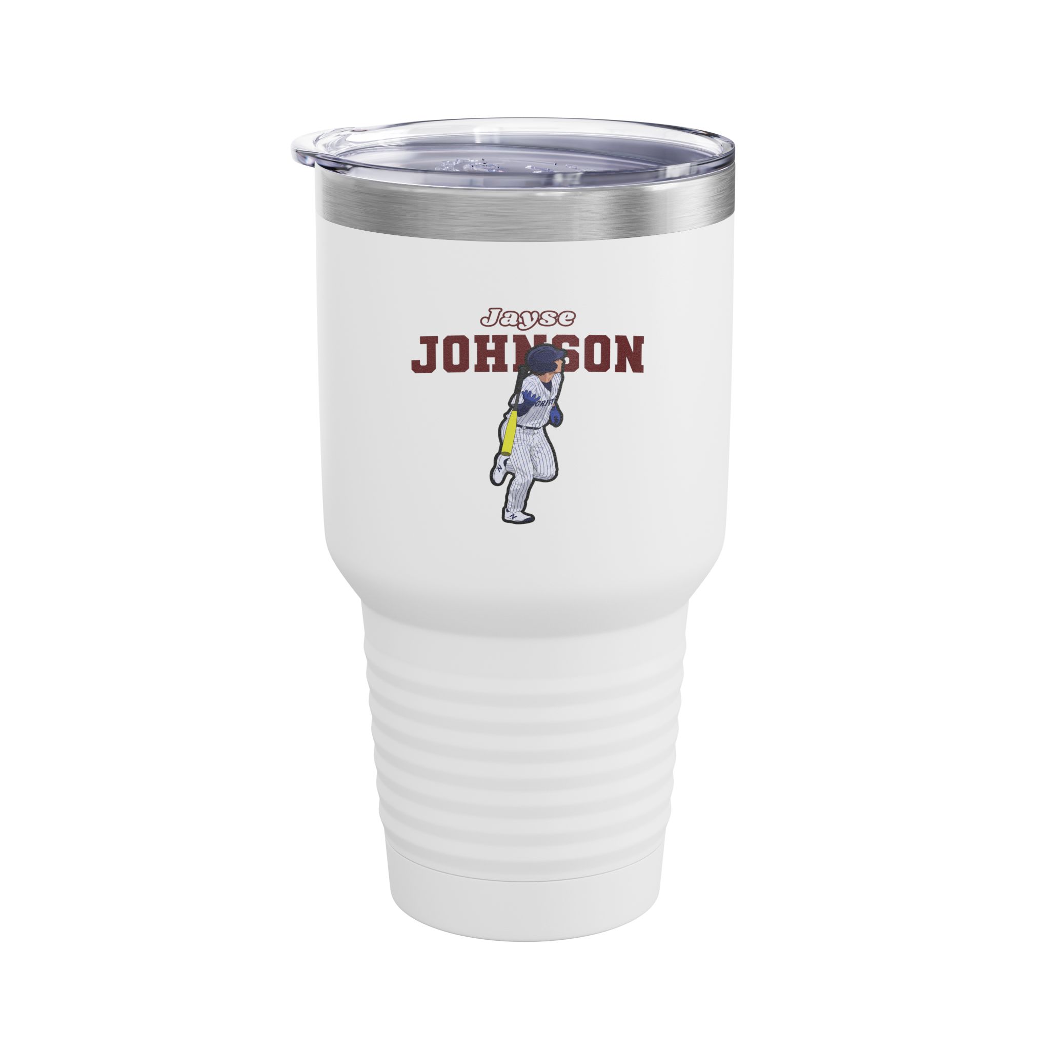 30oz Tumbler — character_name_arch in White