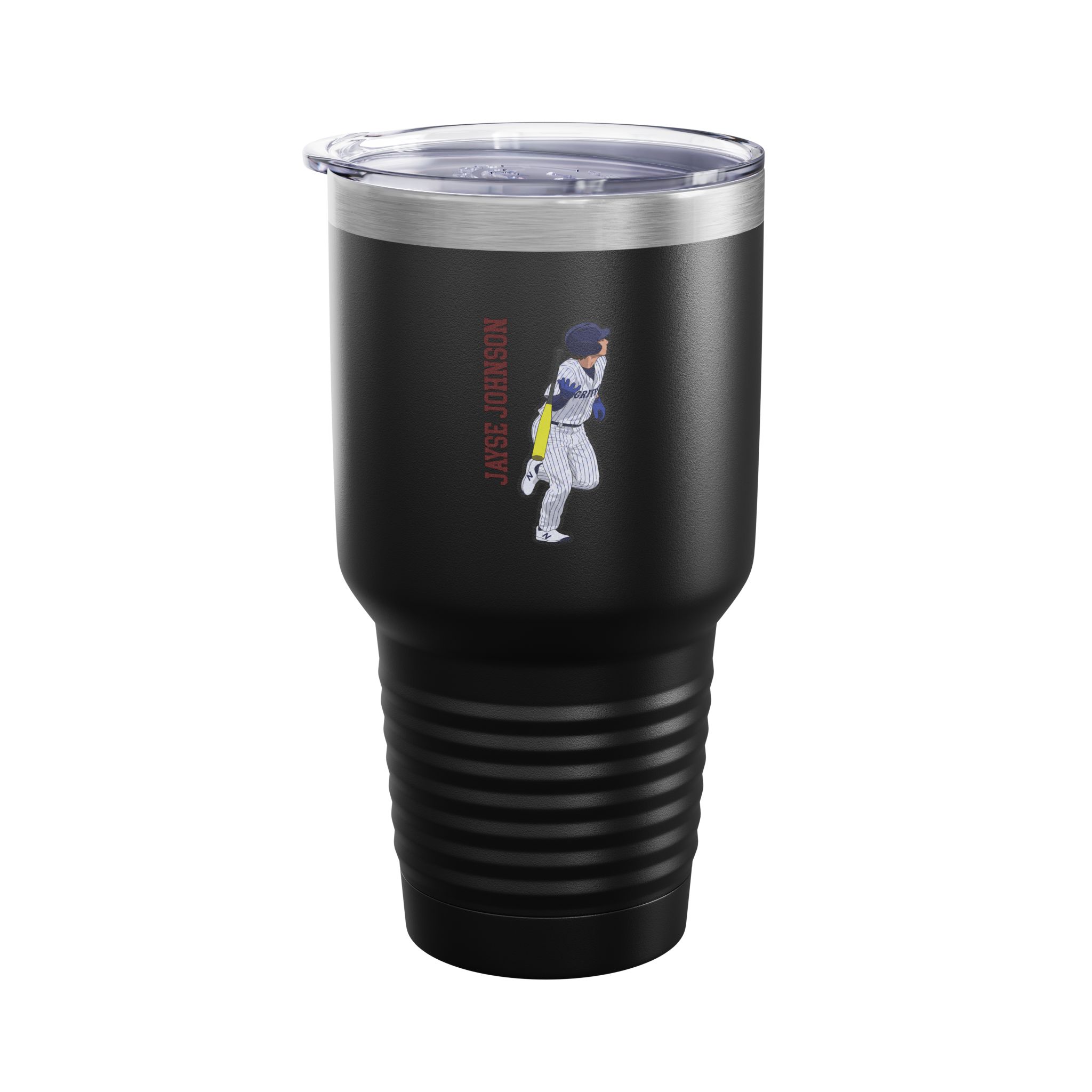 30oz Tumbler — character_name_vertical in Black