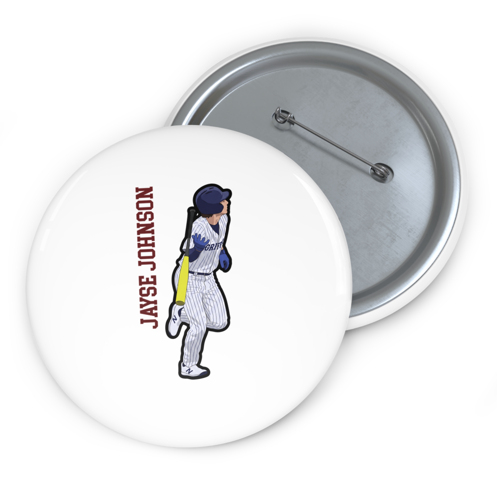 Game Day Pin — character_name_vertical in Classic