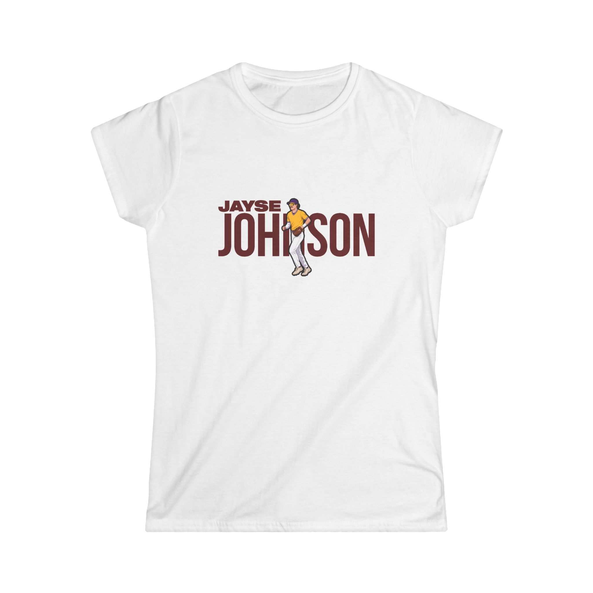 Women's Softstyle Tee — character_player_name in White