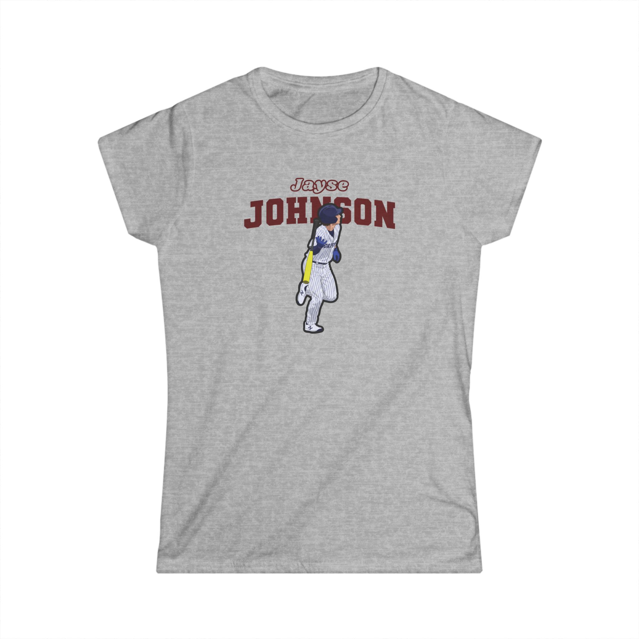 Women's Softstyle Tee — character_name_arch in Grey