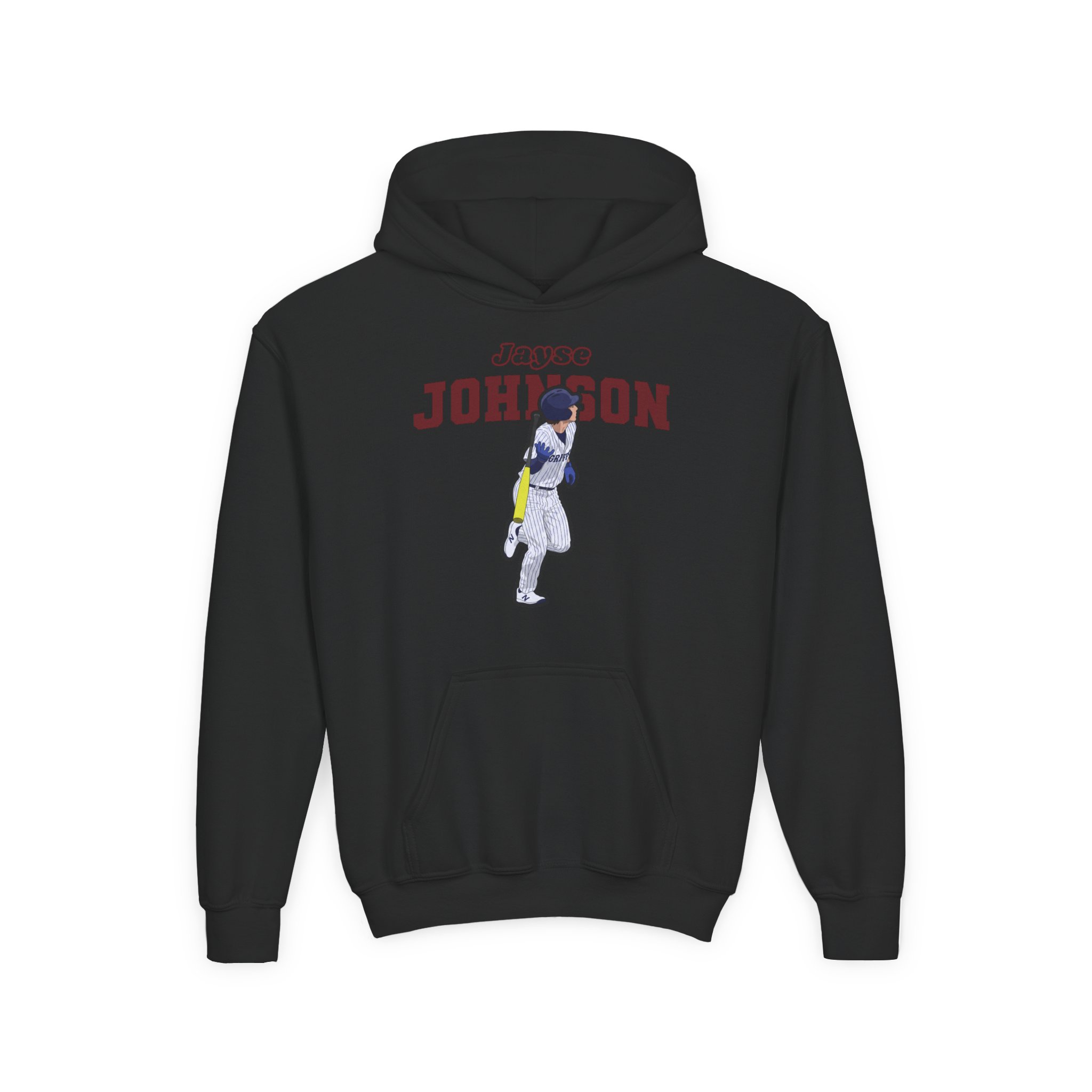 Youth Hoodie — character_name_arch in Black