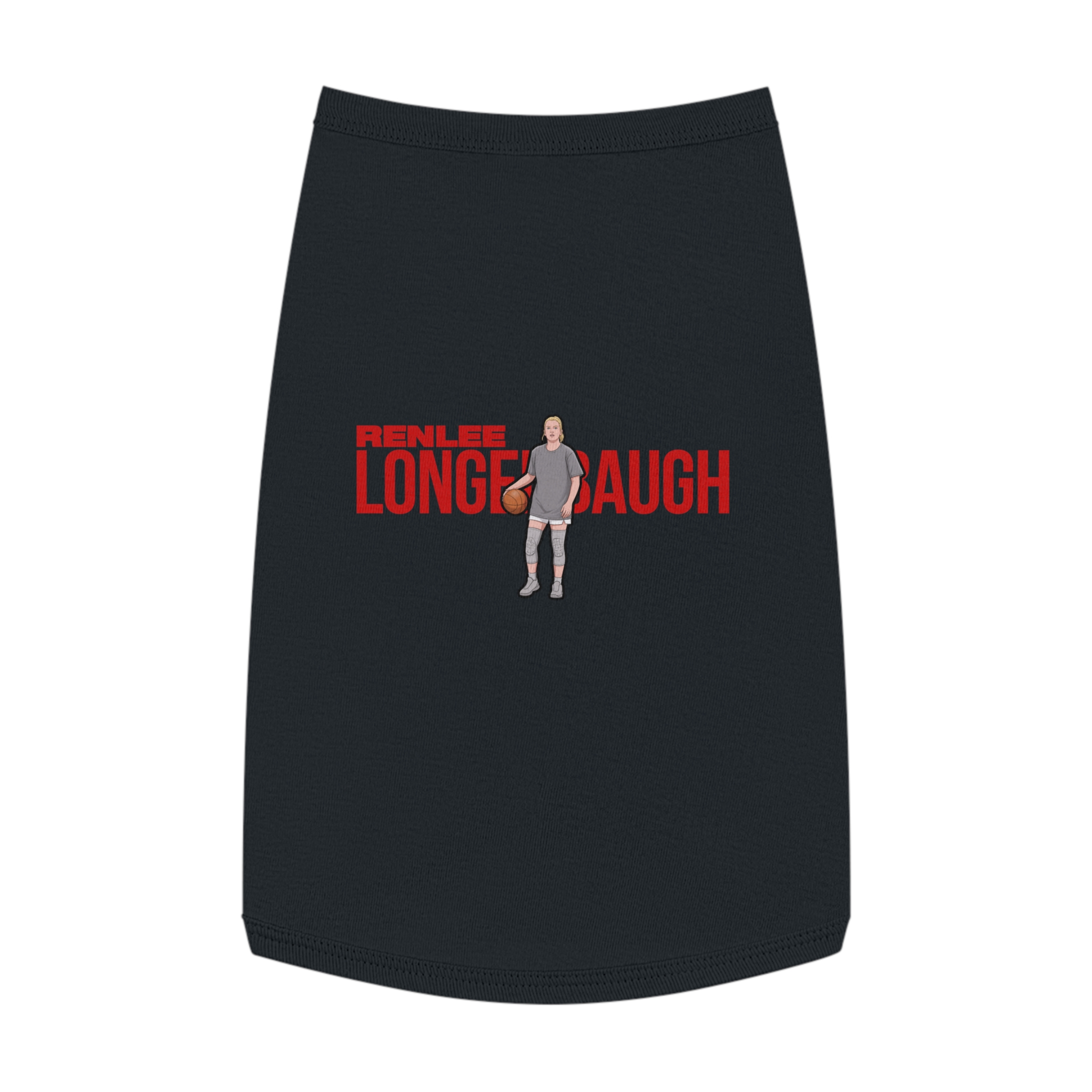 Pet Tank Top — character_player_name in Black
