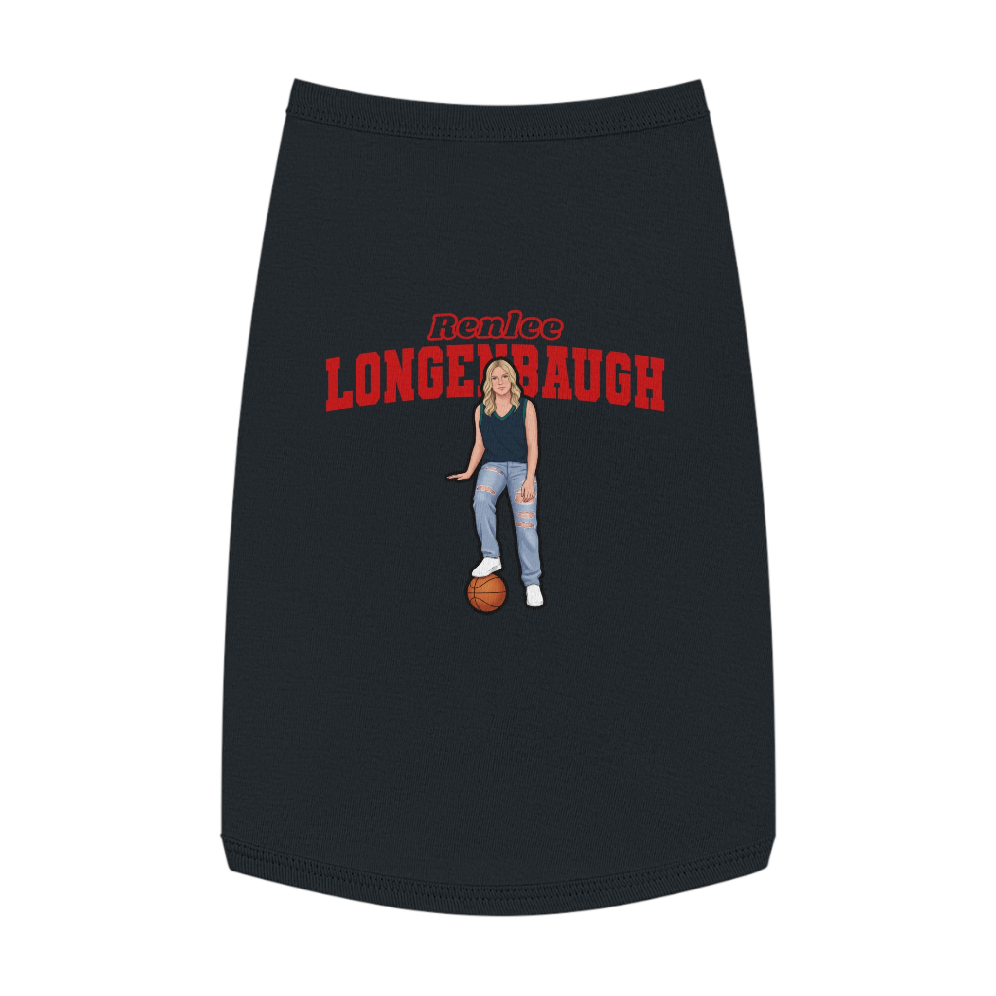 Pet Tank Top — character_name_arch in White