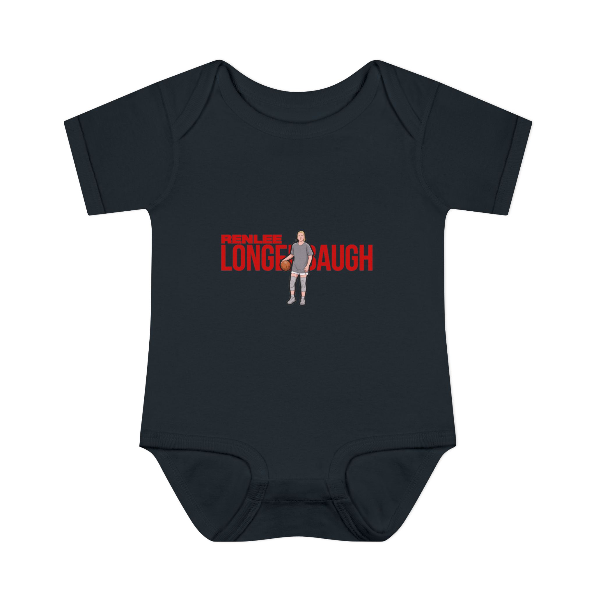 Baby Onesie — character_player_name in Black