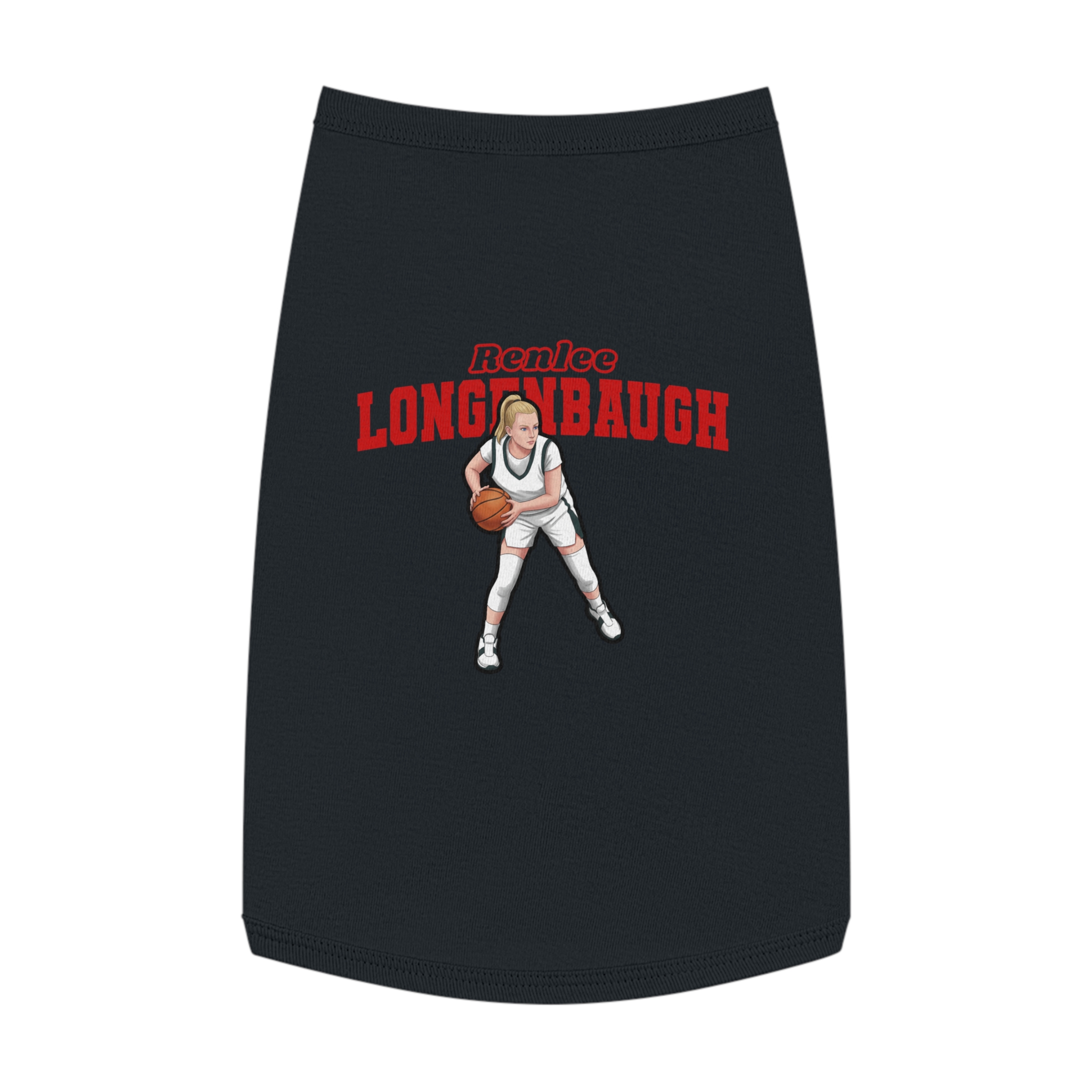 Pet Tank Top — character_name_arch in Black