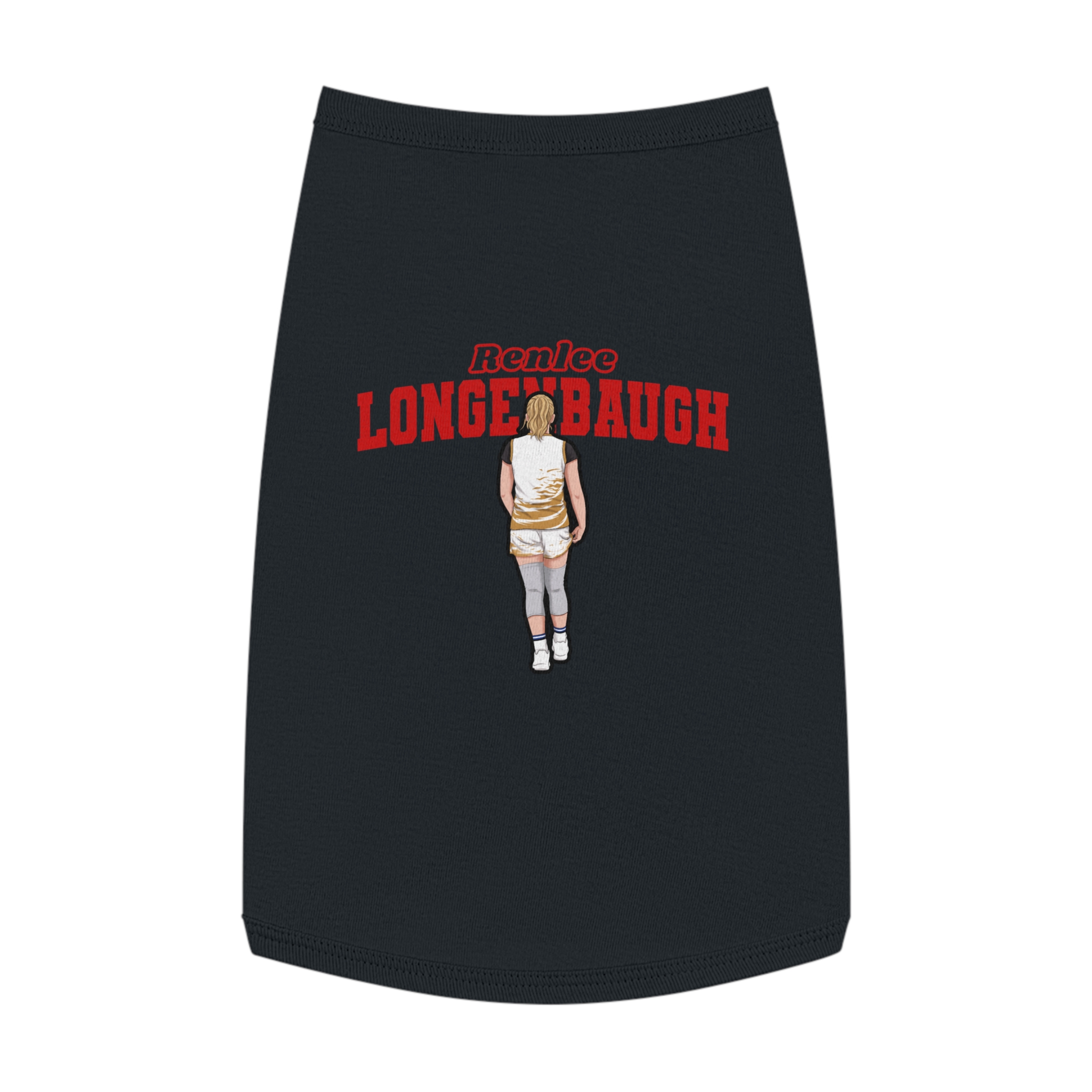 Pet Tank Top — character_name_arch in Black