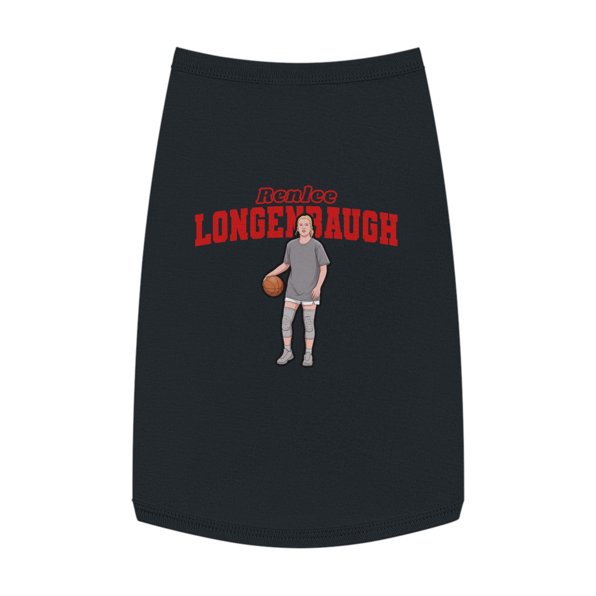 Pet Tank Top — character_name_arch in Black