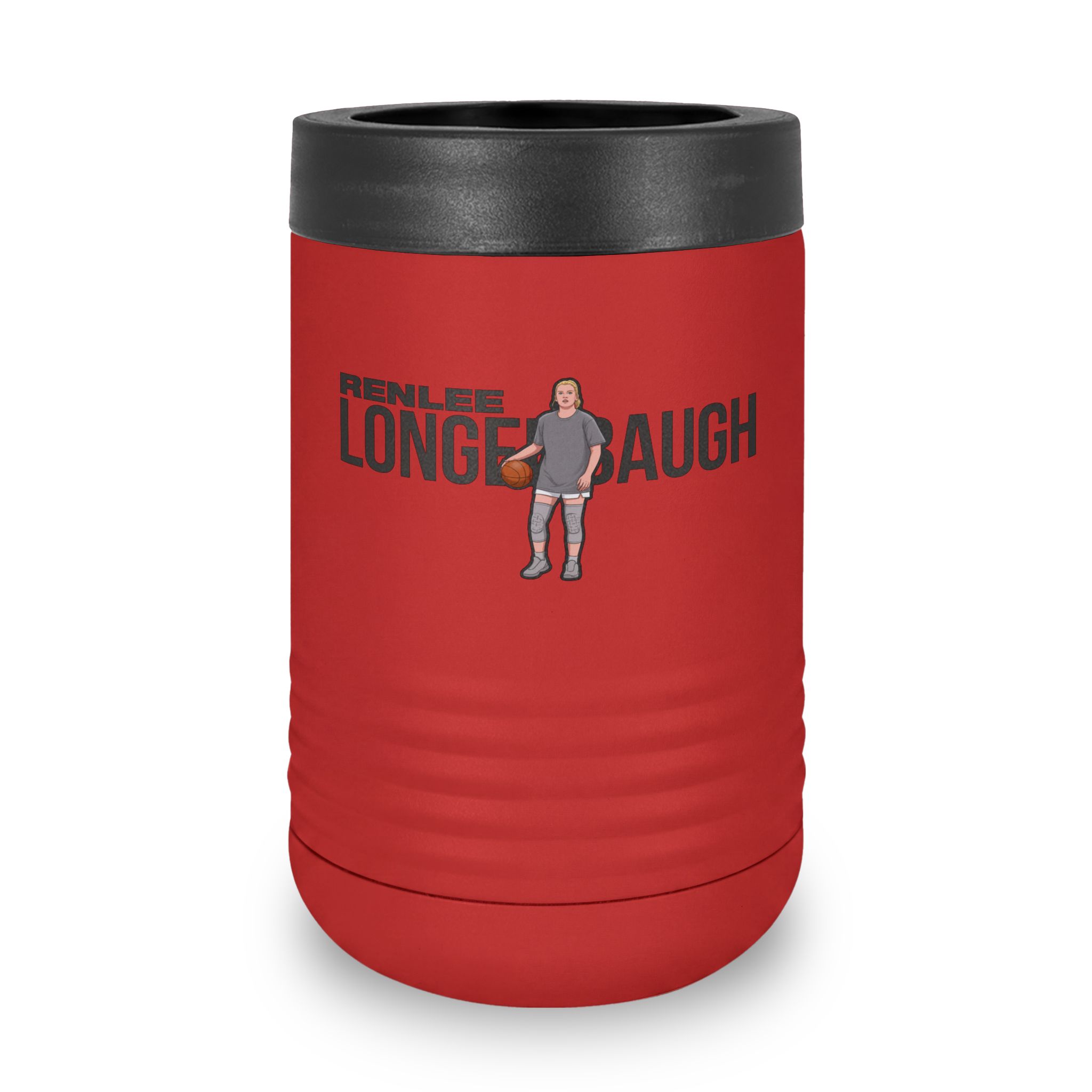 Stainless Can Cooler — character_player_name in Red