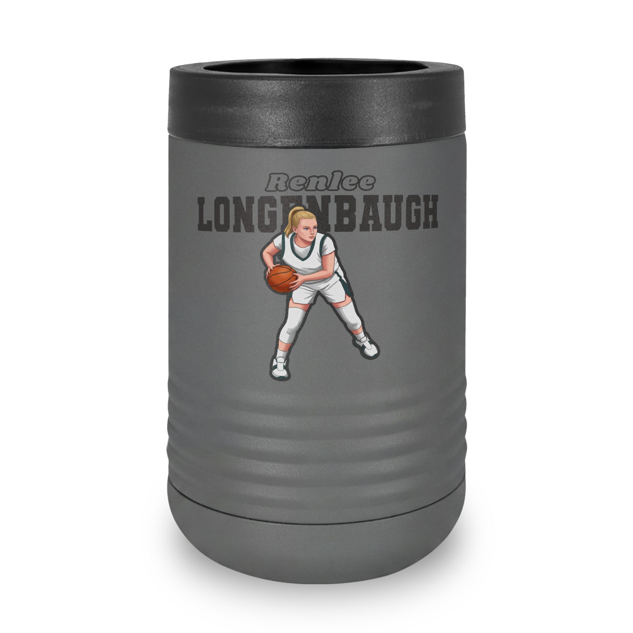 Stainless Can Cooler — character_name_arch in Grey