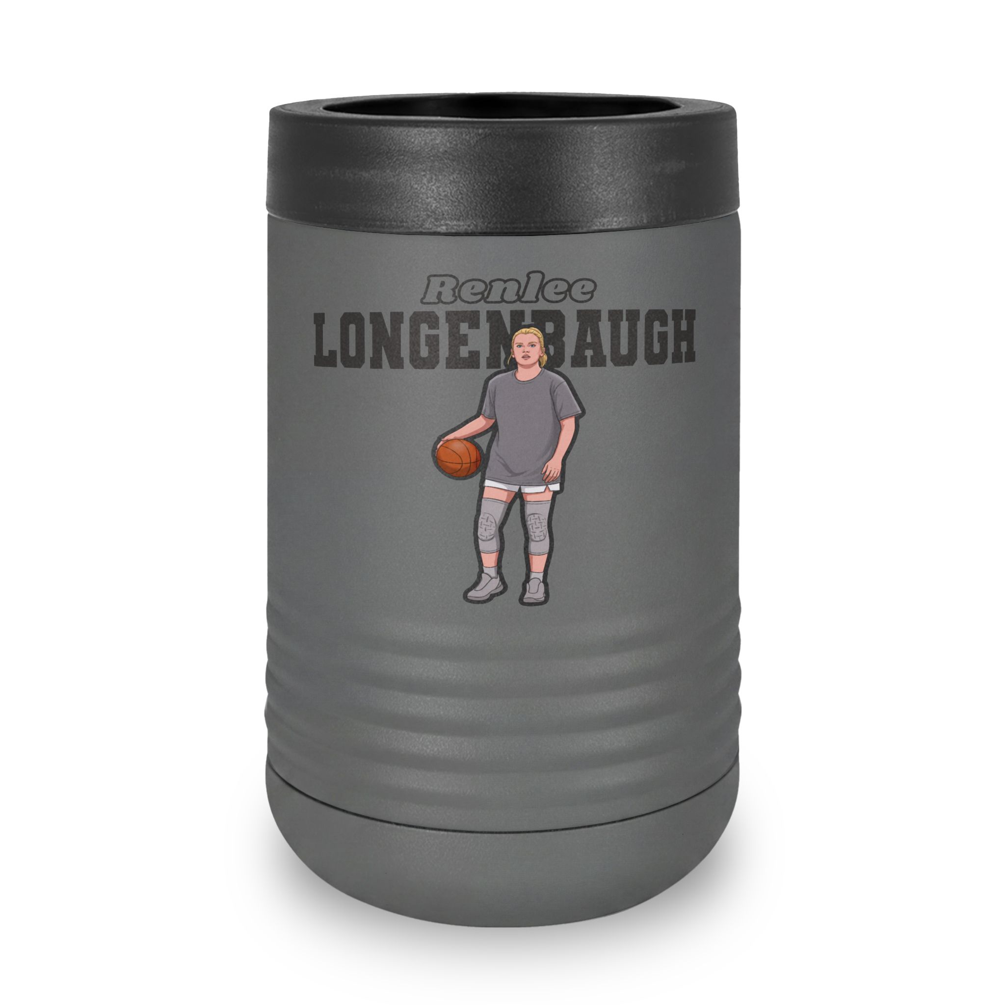 Stainless Can Cooler — character_name_arch in Grey