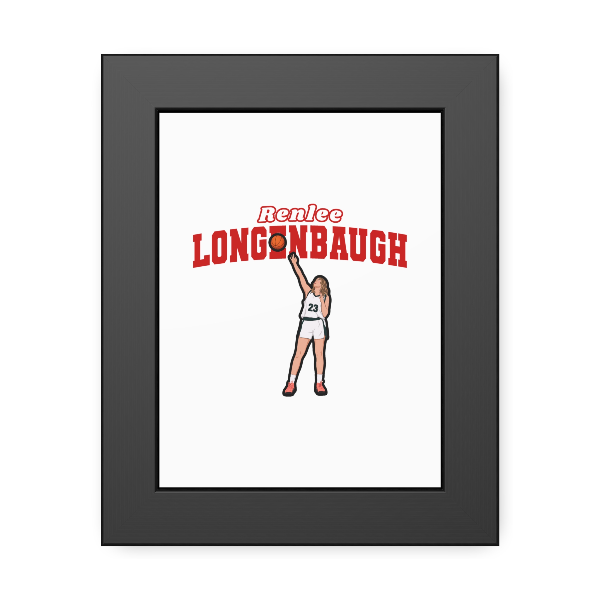 Framed Poster — character_name_arch in Black