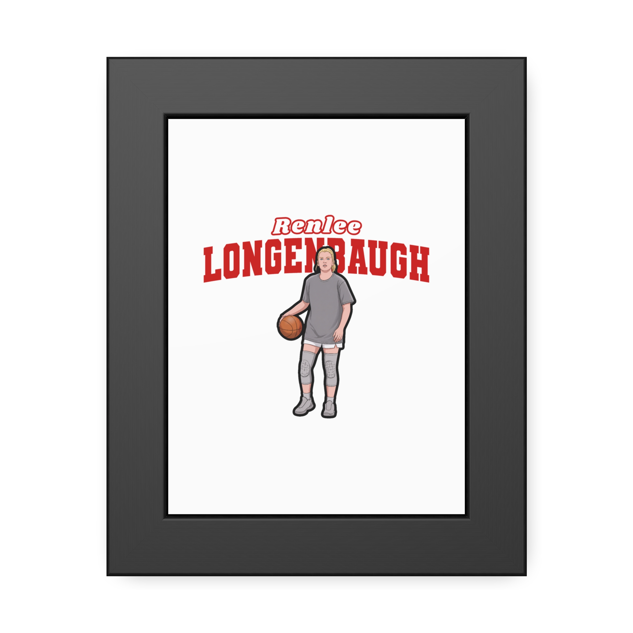 Framed Poster — character_name_arch in Black