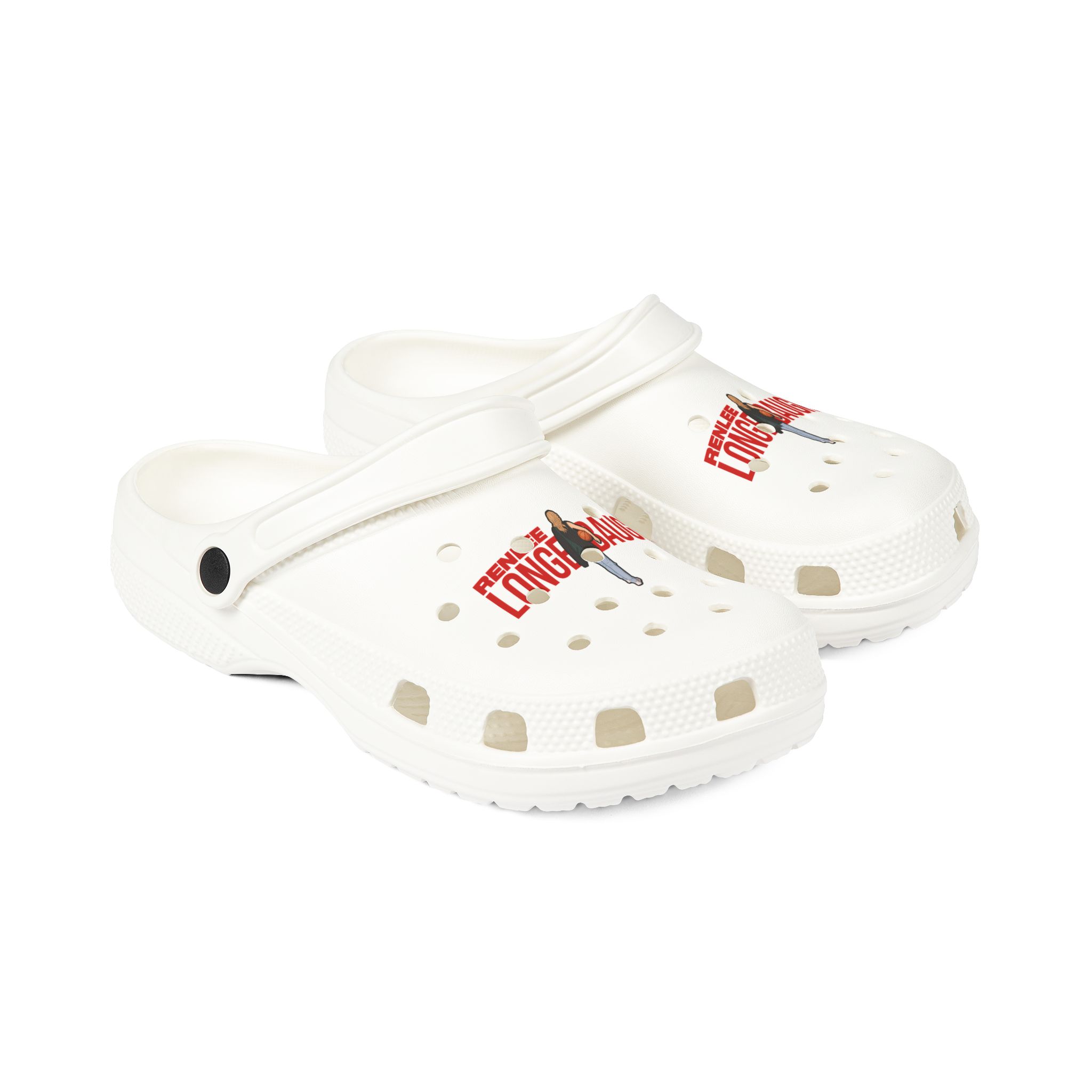 Rubber Clogs — character_player_name in White