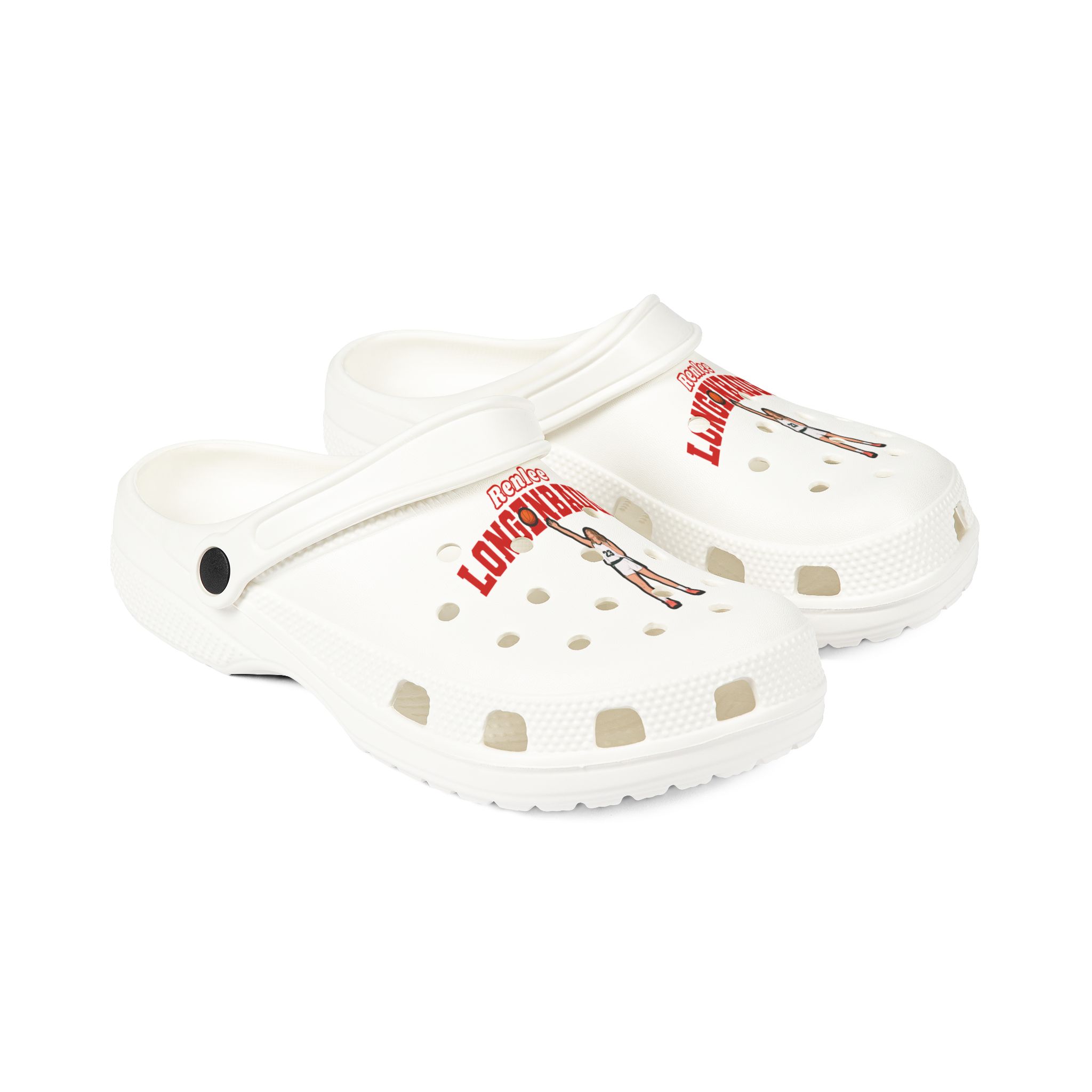 Rubber Clogs — character_name_arch in White