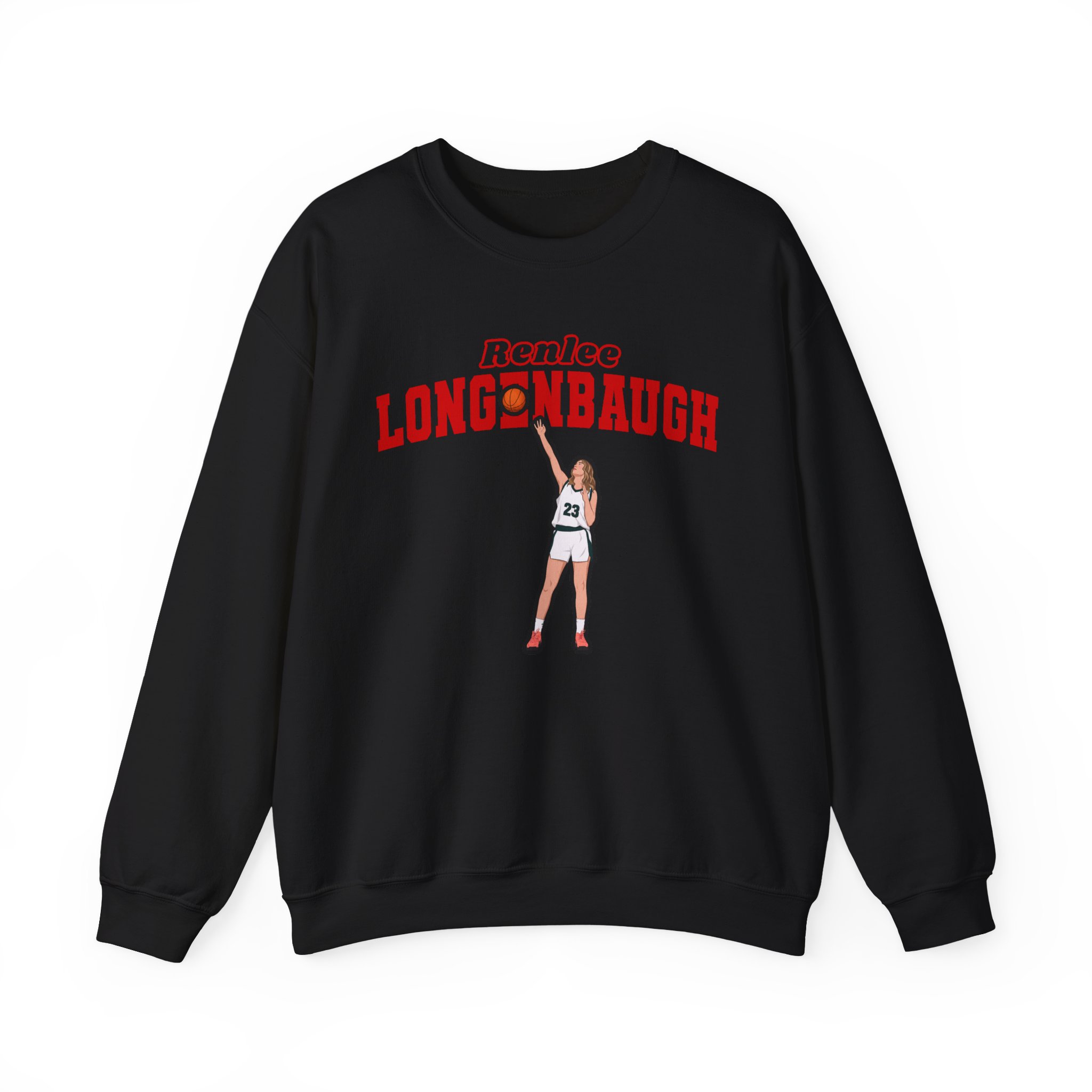 Crewneck Sweatshirt — character_name_arch in Black