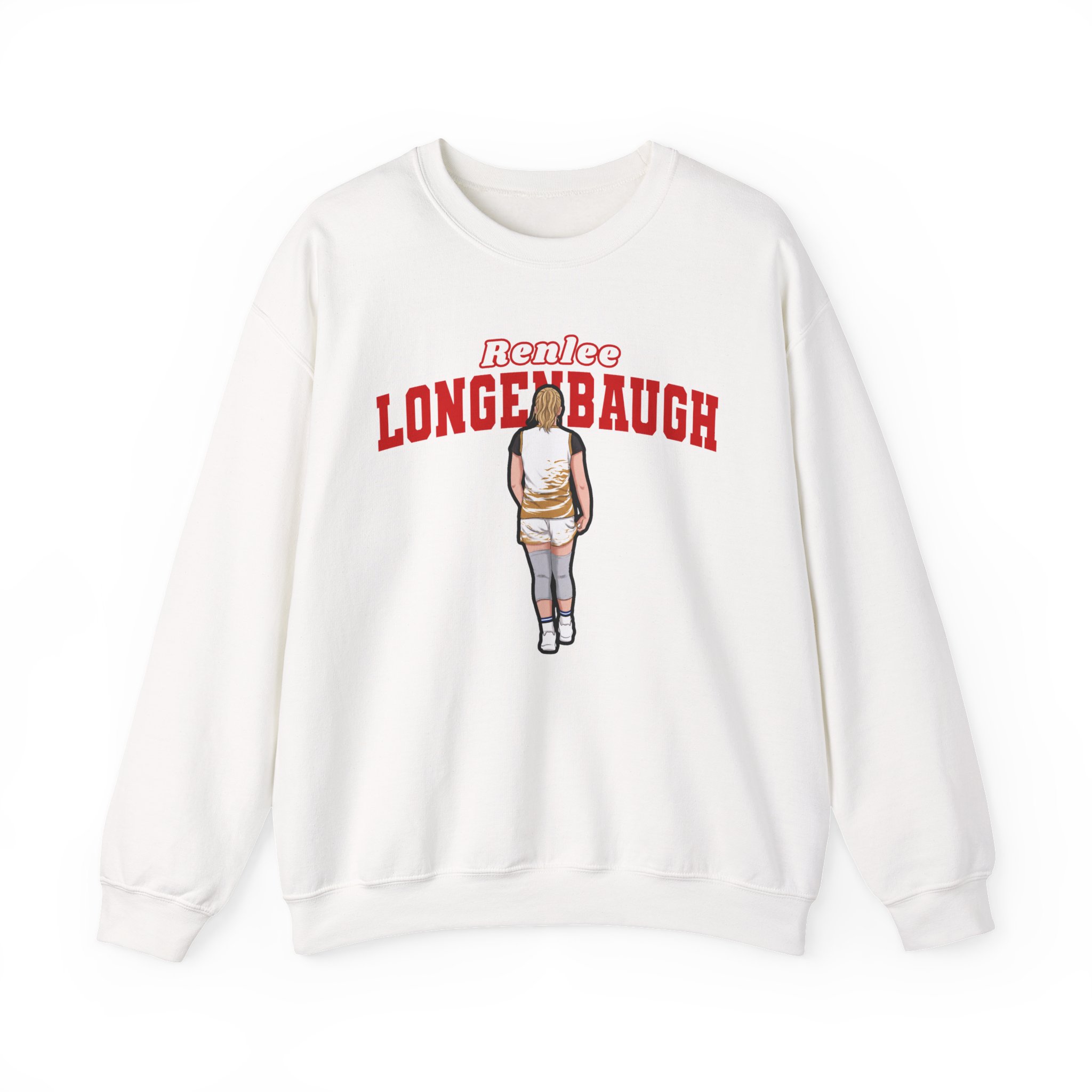 Crewneck Sweatshirt — character_name_arch in White