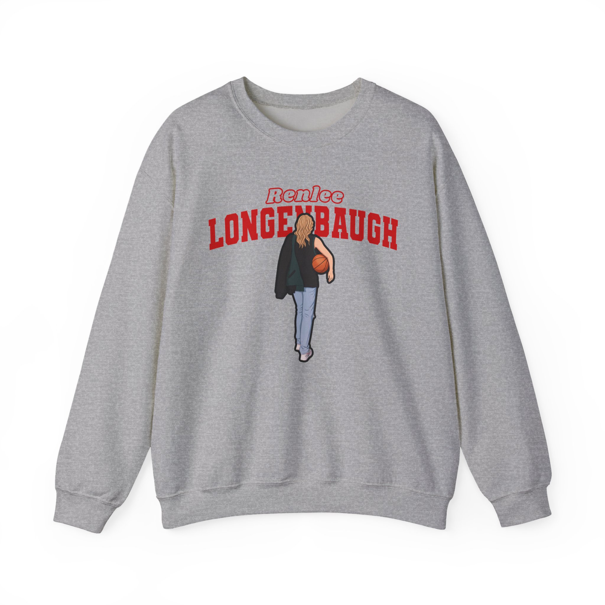 Crewneck Sweatshirt — character_name_arch in Grey