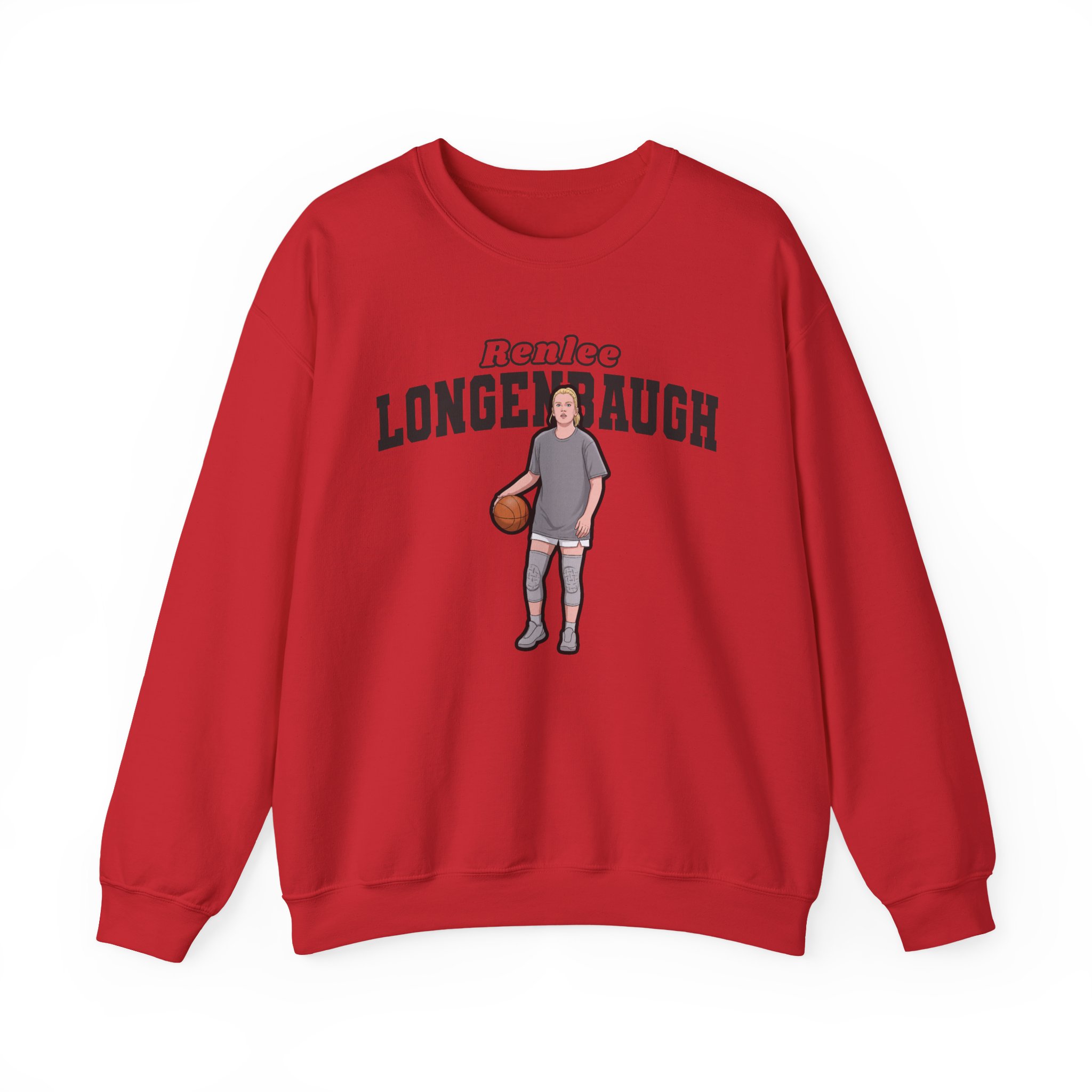 Crewneck Sweatshirt — character_name_arch in Red