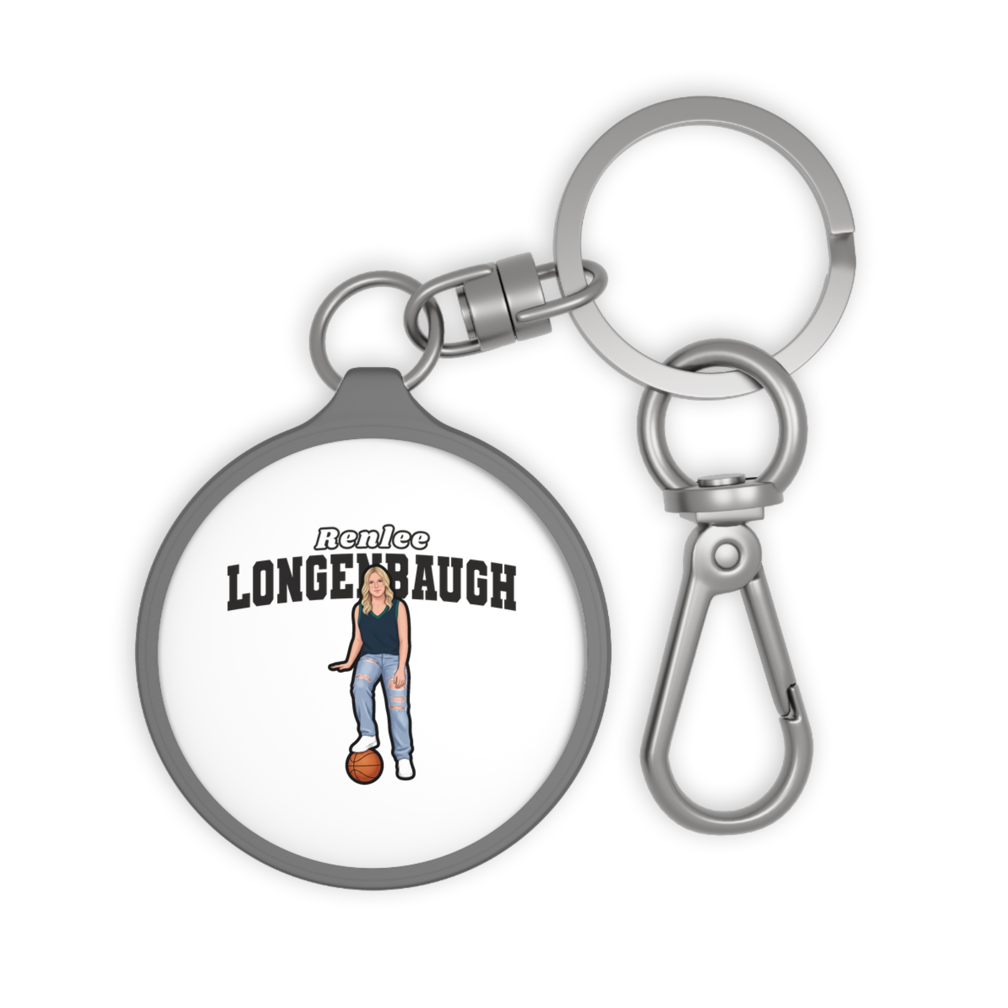 Keychain — character_name_arch in Grey