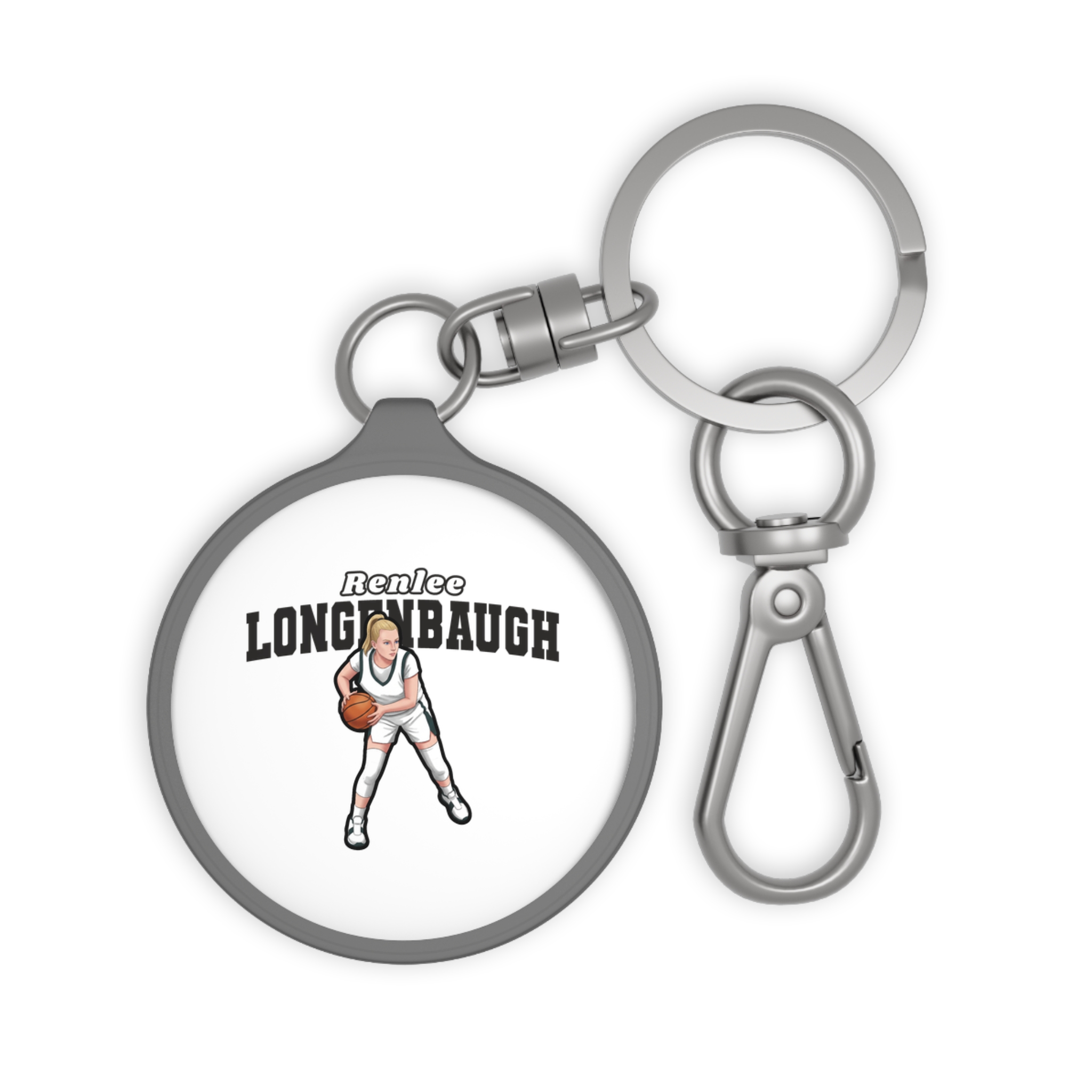 Keychain — character_name_arch in Grey