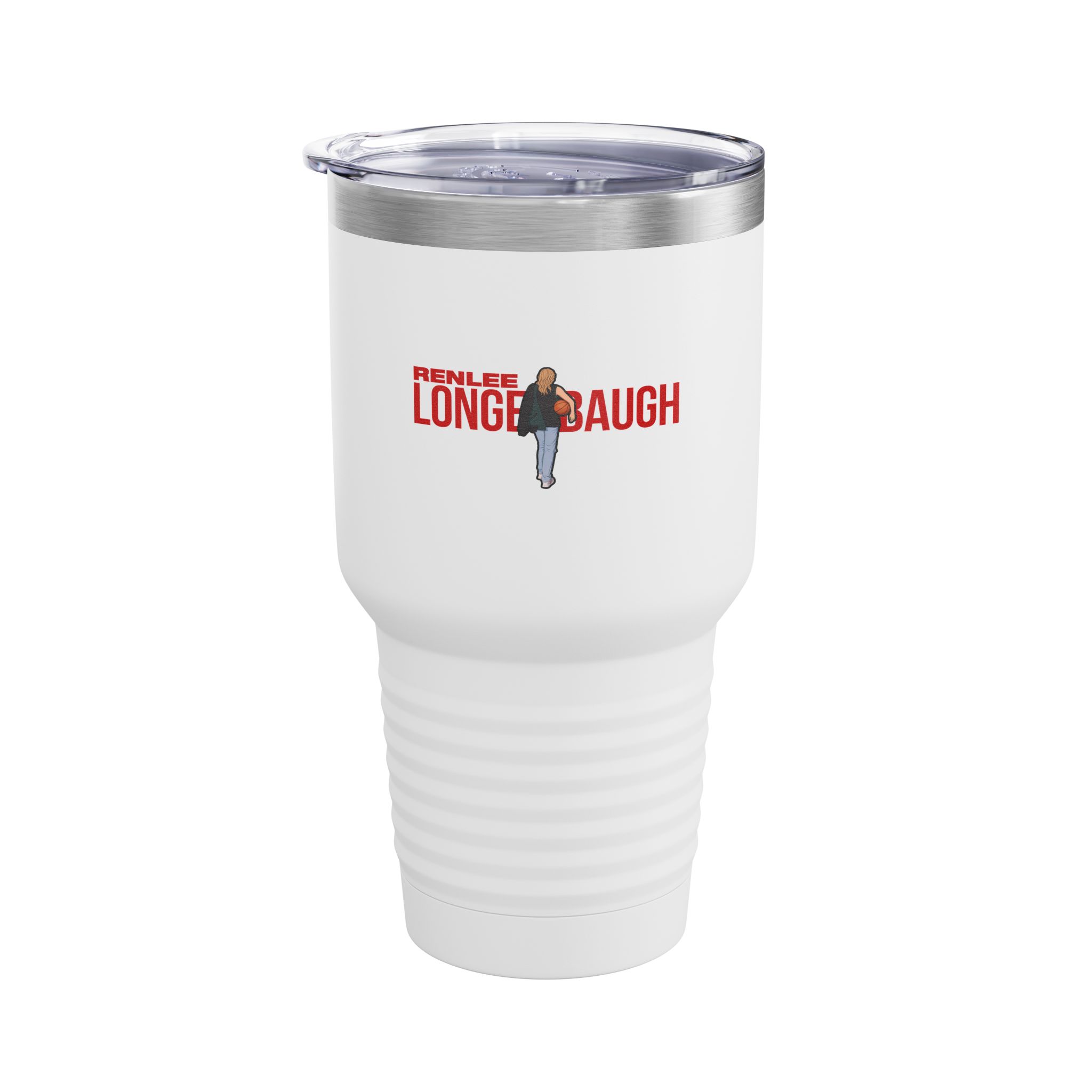 30oz Tumbler — character_player_name in White