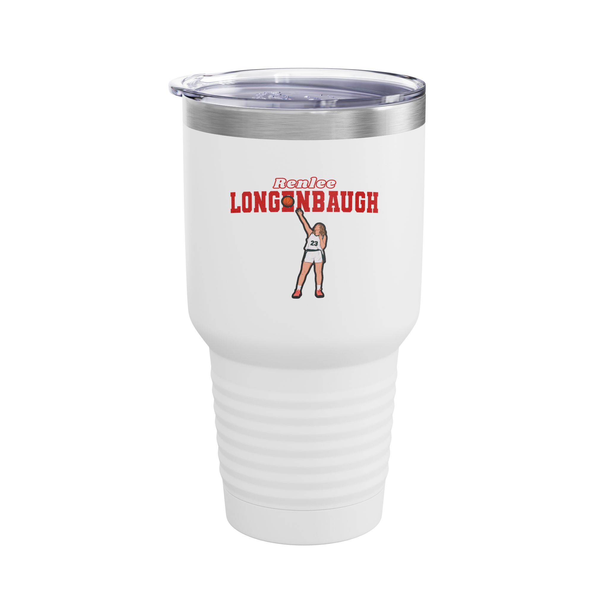 30oz Tumbler — character_name_arch in White