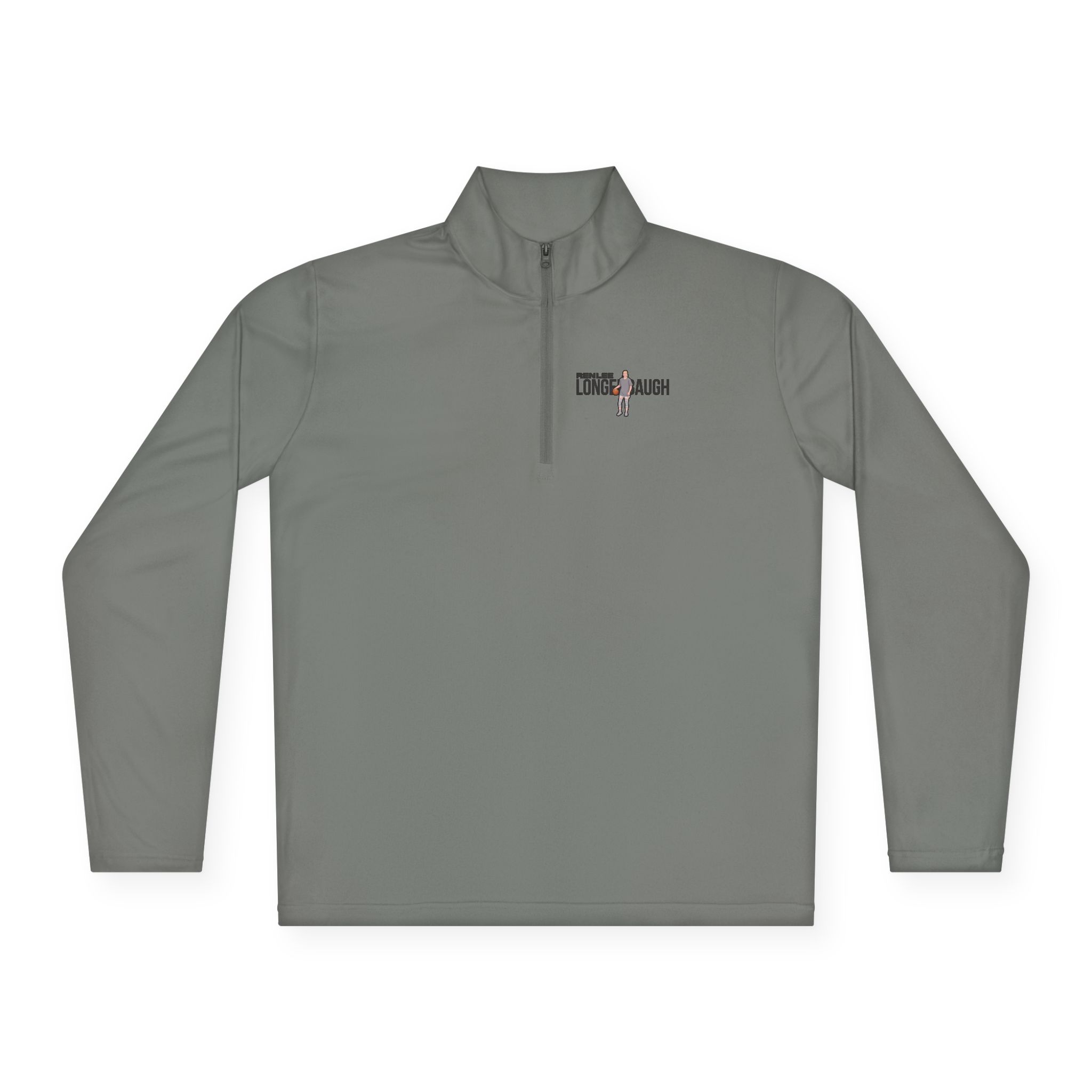 Q-Zip Pullover — character_player_name in Grey