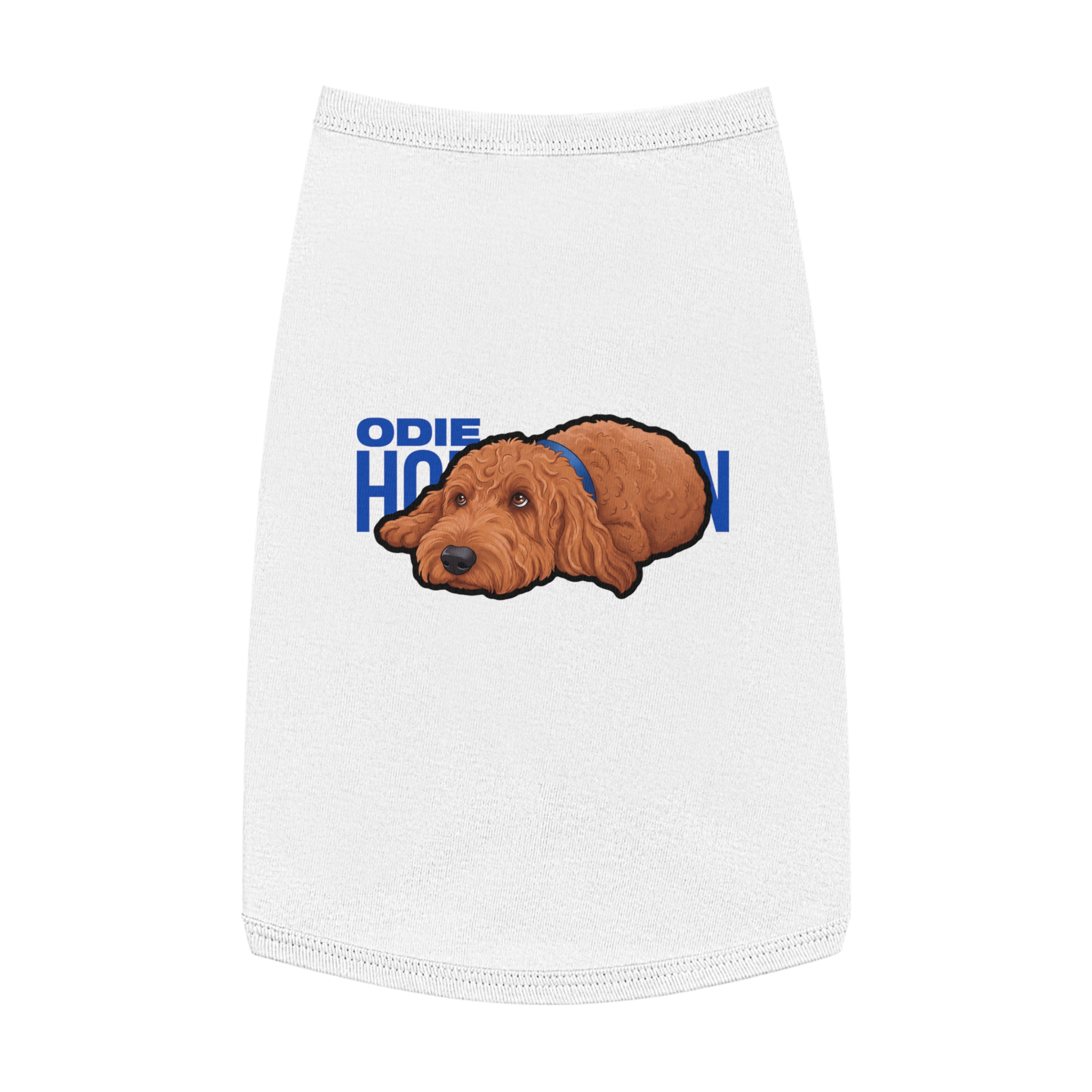 Pet Tank Top — character_player_name in White