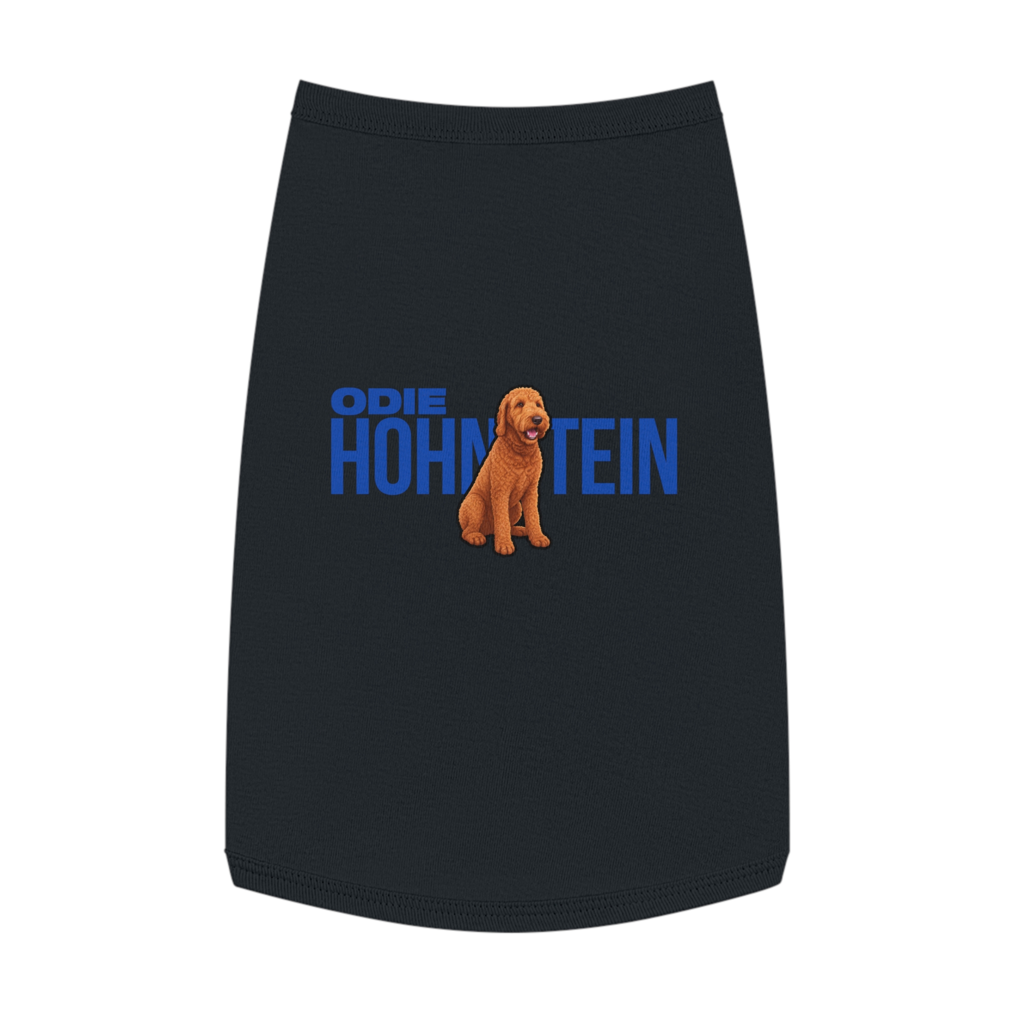 Pet Tank Top — character_player_name in Black