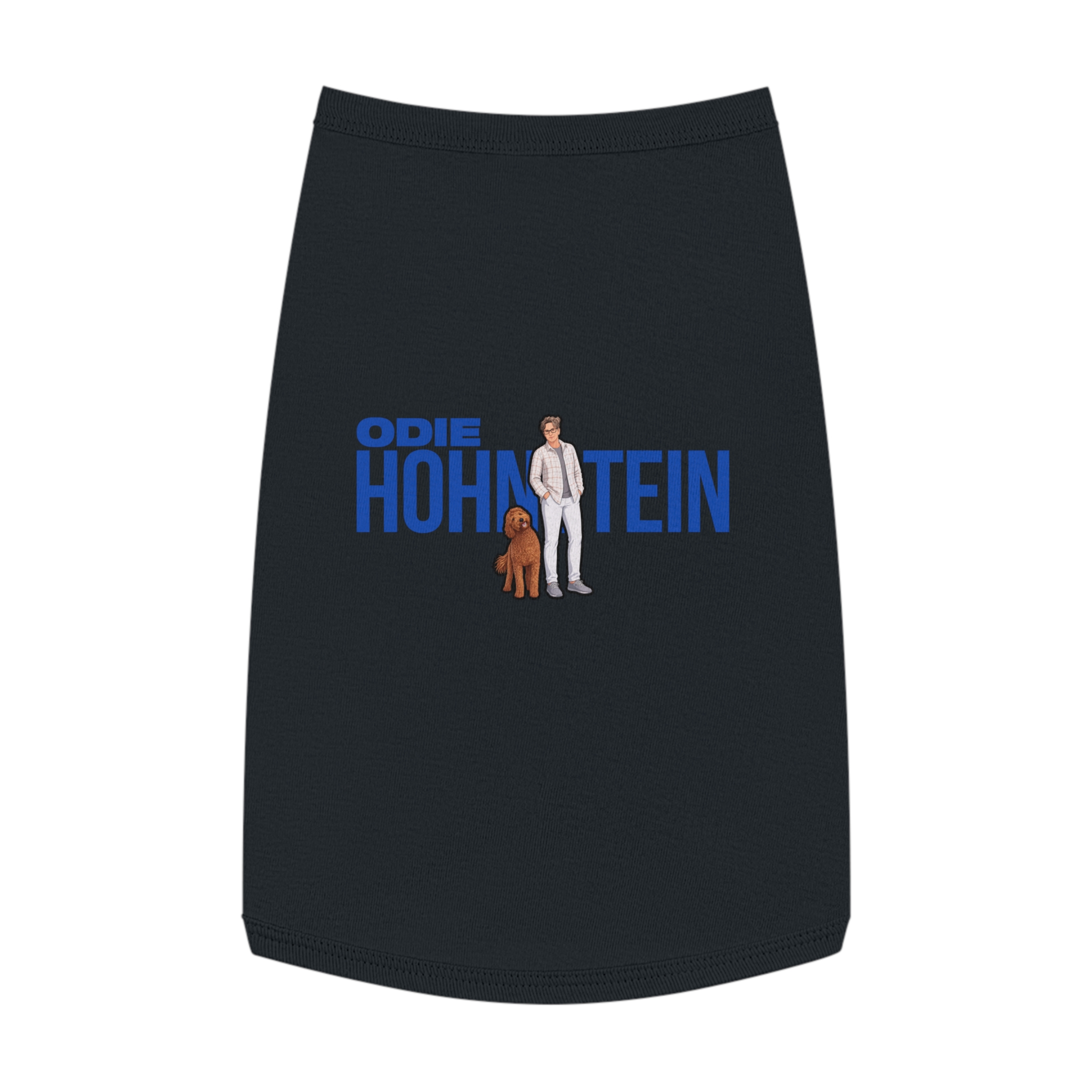 Pet Tank Top — character_player_name in Black