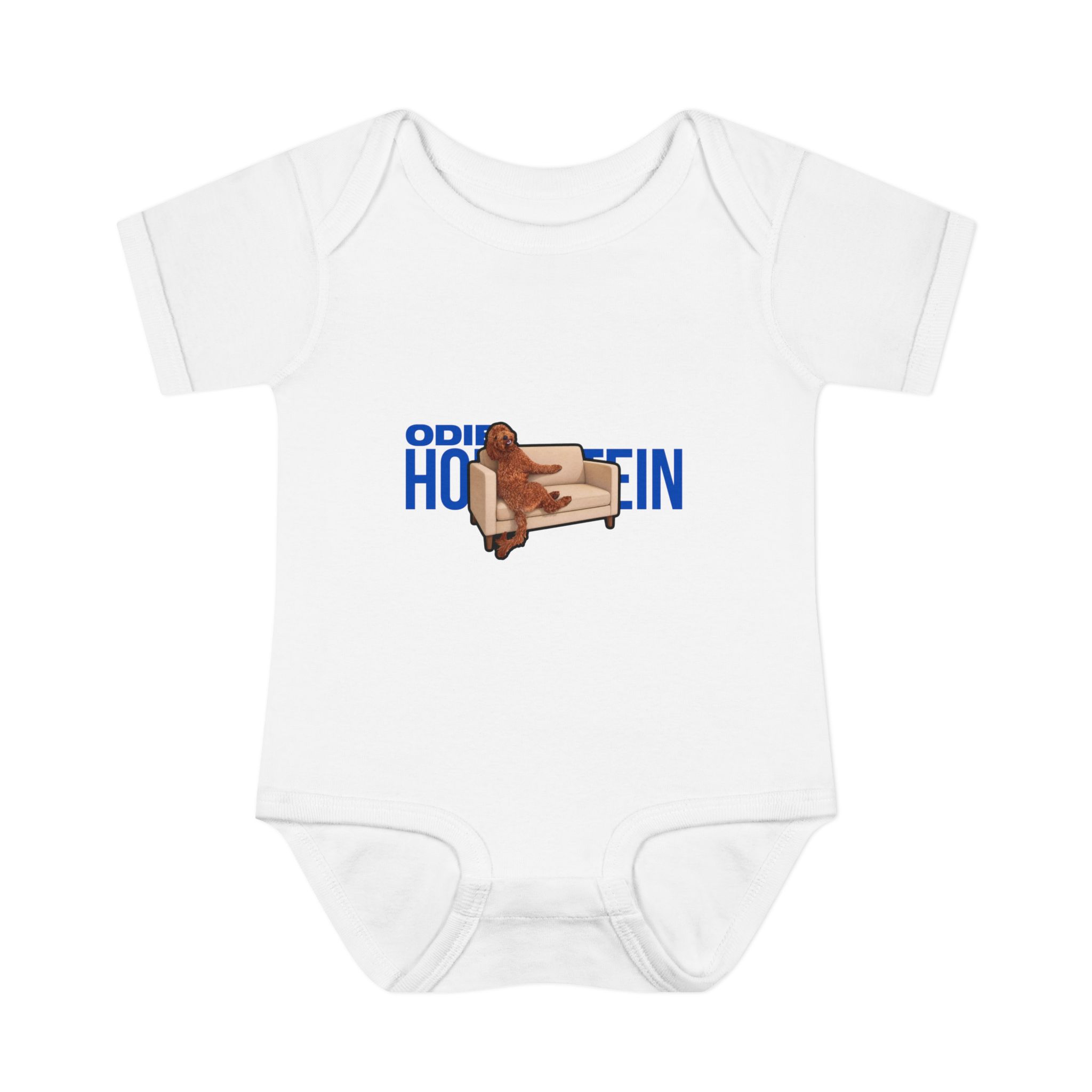Baby Onesie — character_player_name in White