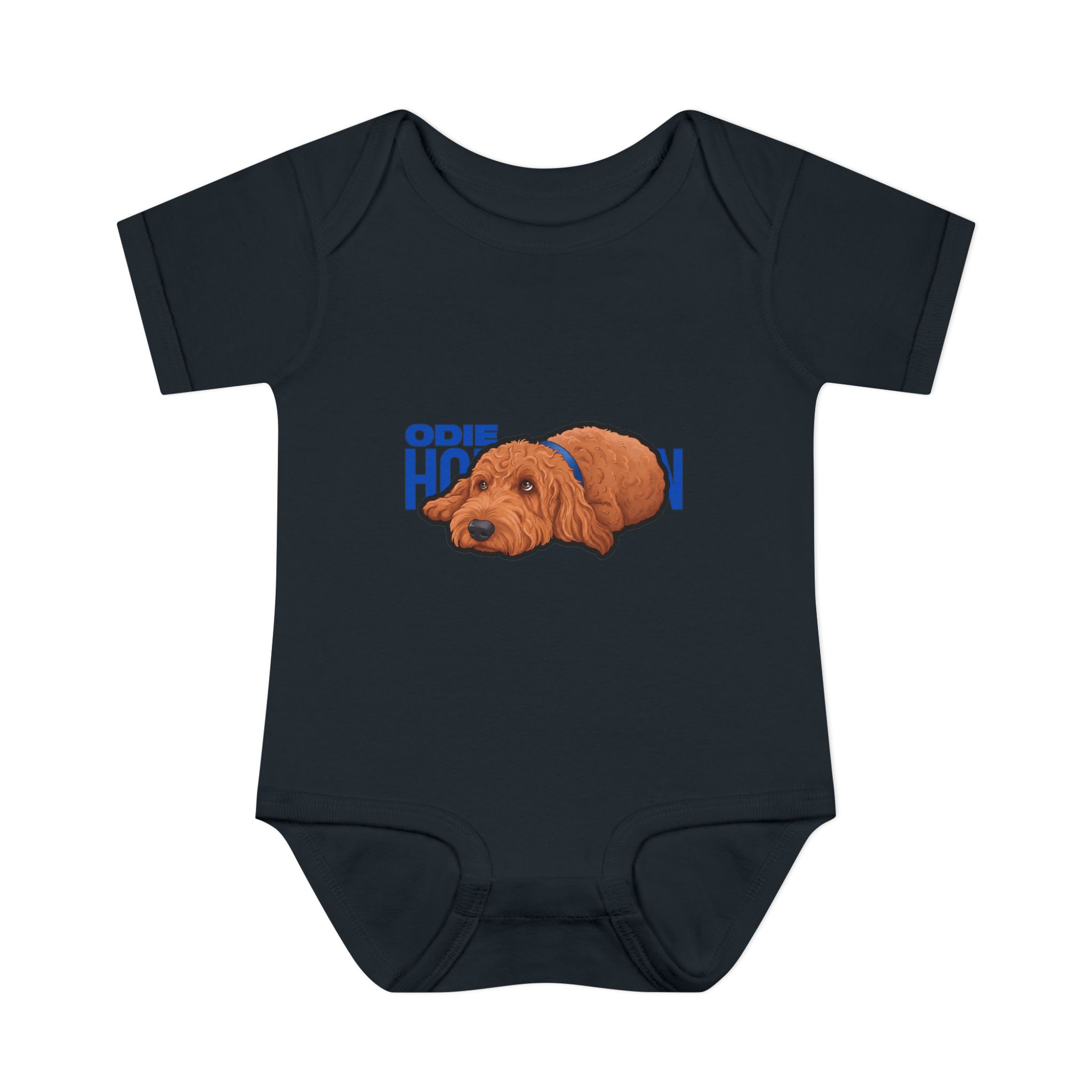 Baby Onesie — character_player_name in Black