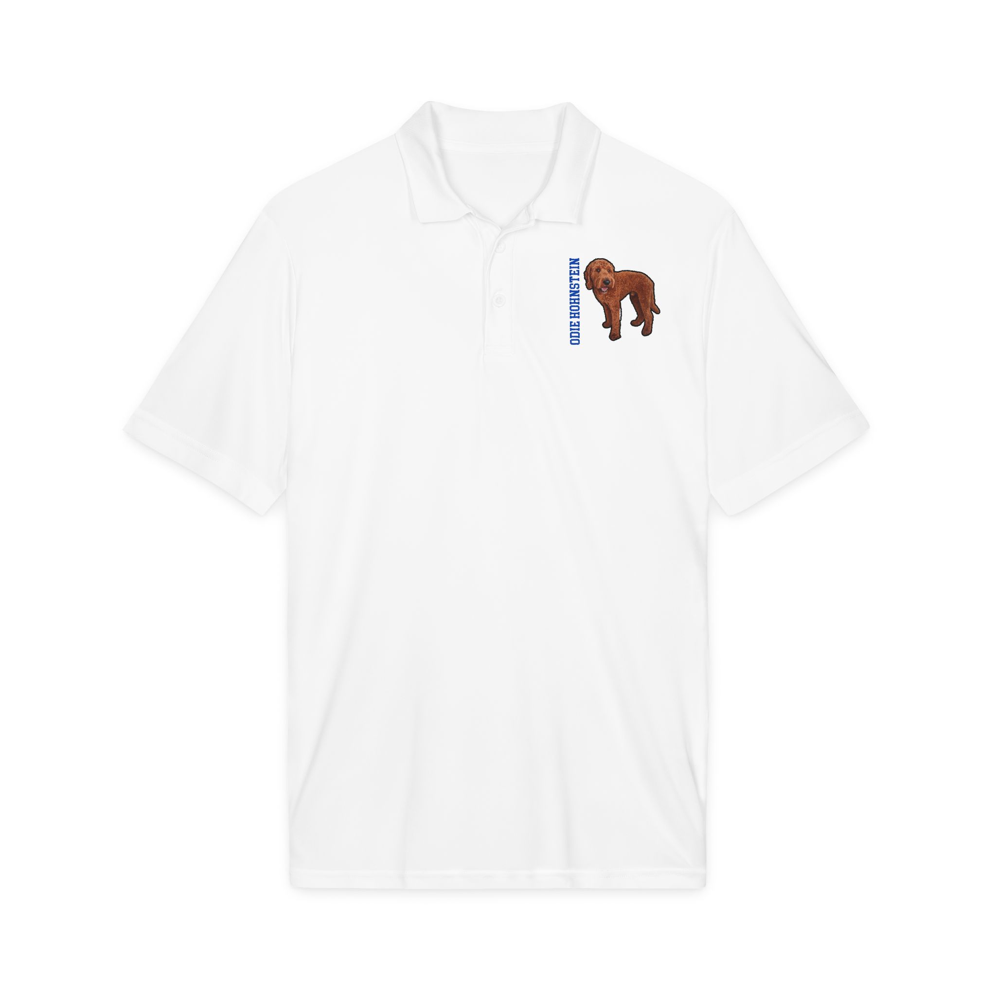 Performance Polo — character_name_vertical in White