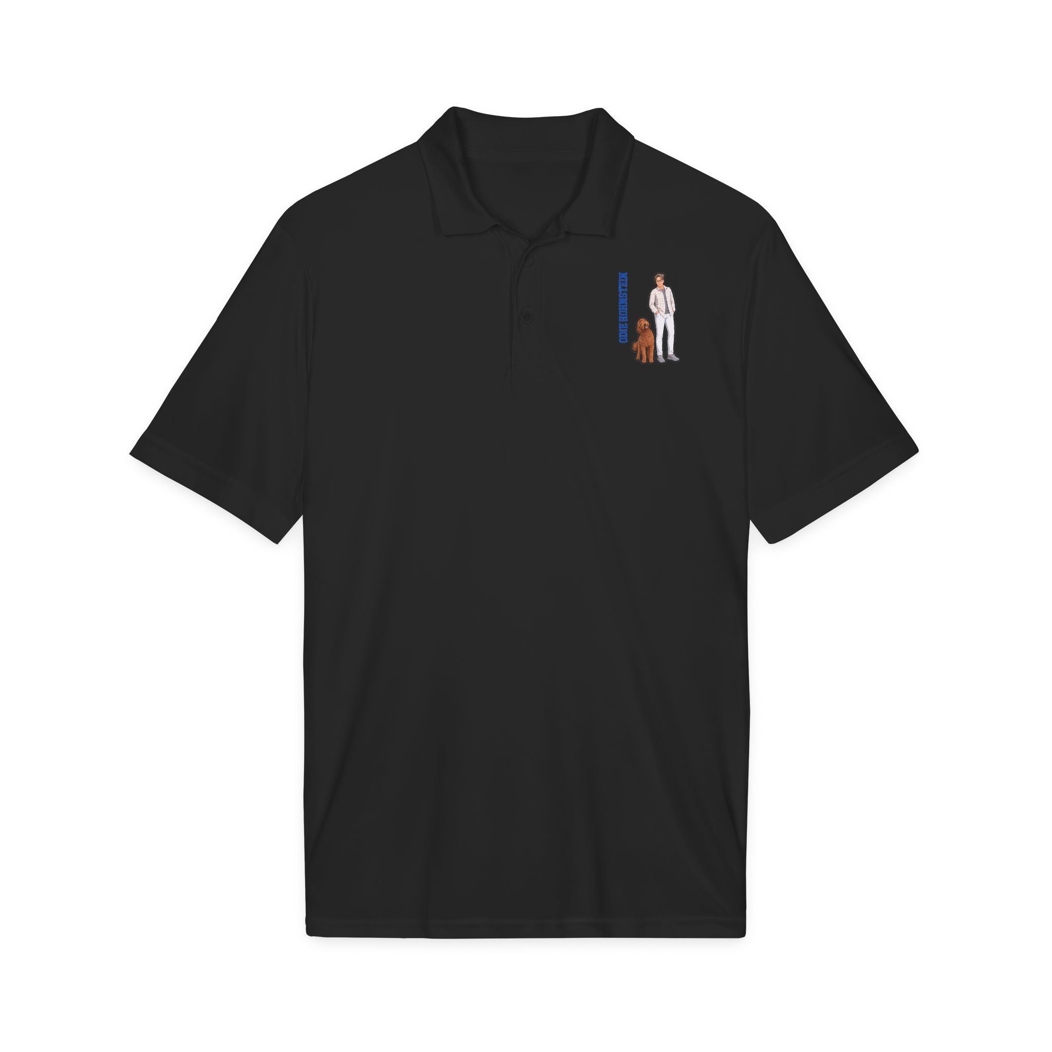 Performance Polo — character_name_vertical in Black