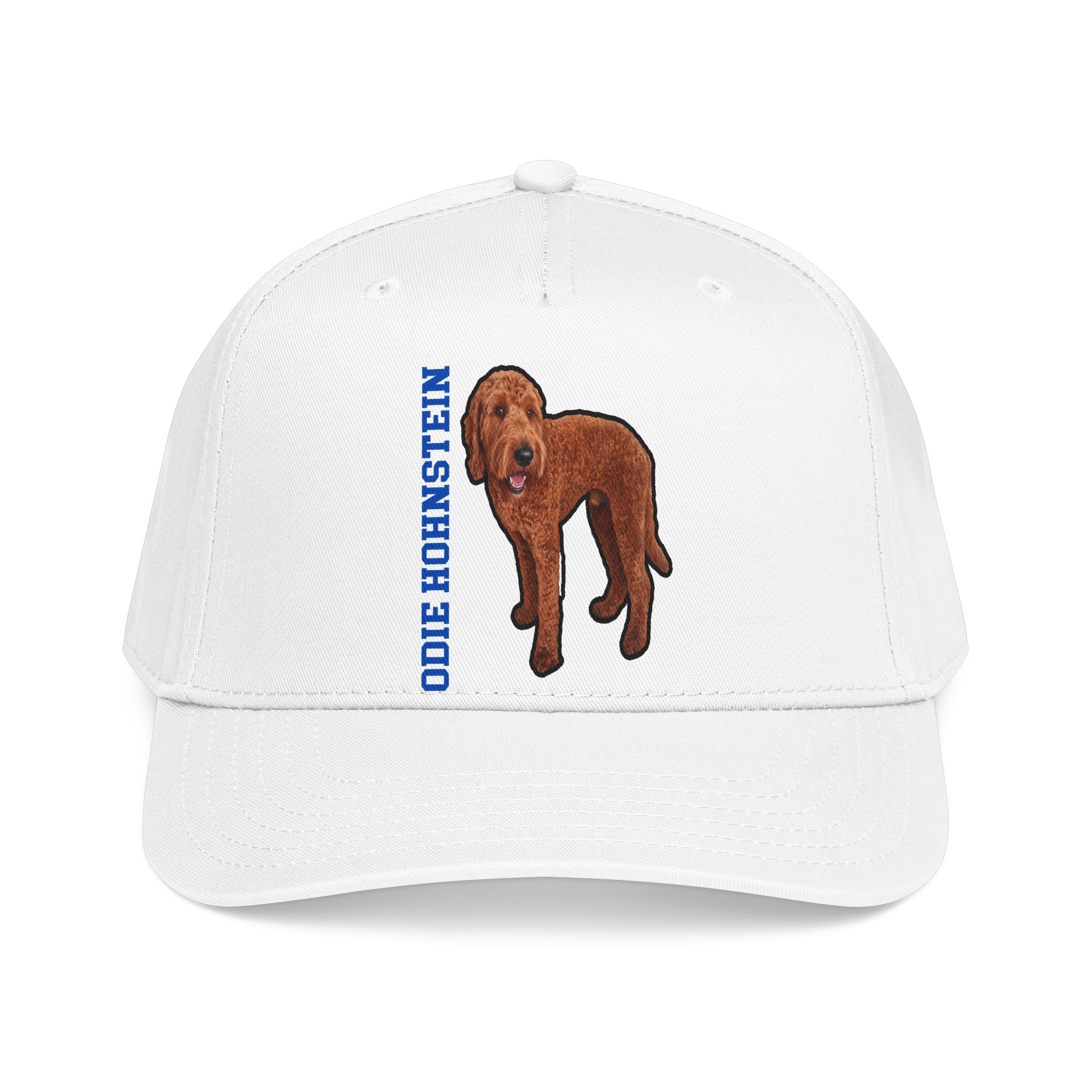 Baseball Cap — character_name_vertical in White